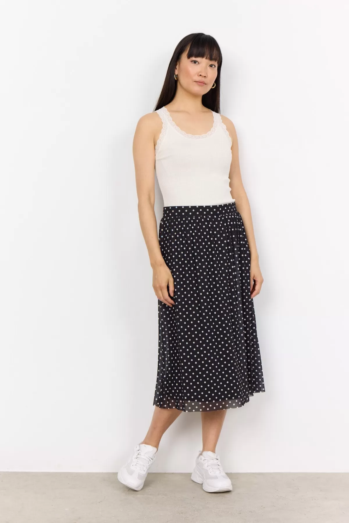 Soyaconcept Skirts-SC-ALDA AOP 53 Skirt Black