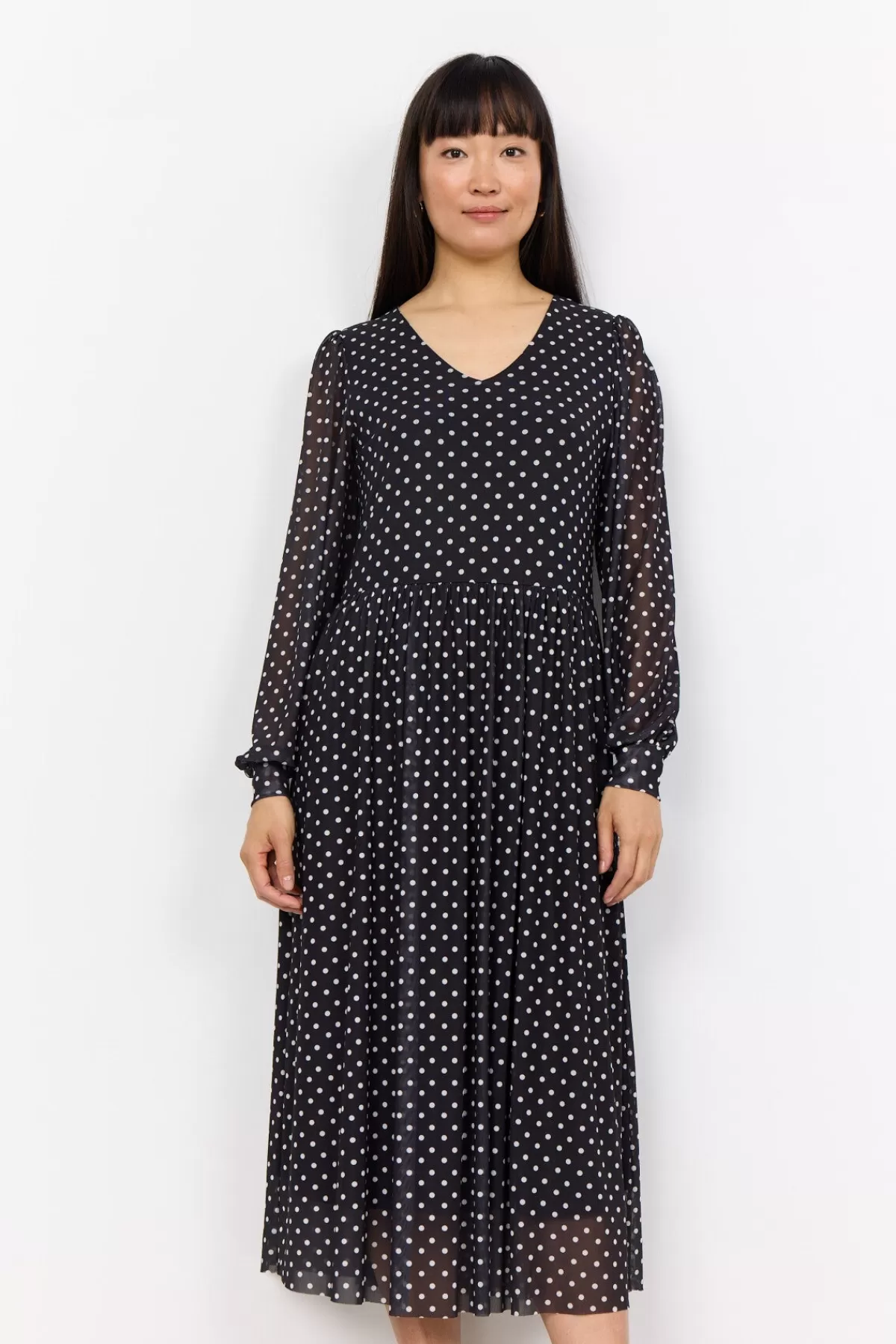 Soyaconcept Dresses-SC-ALDA AOP 54 Dress Black