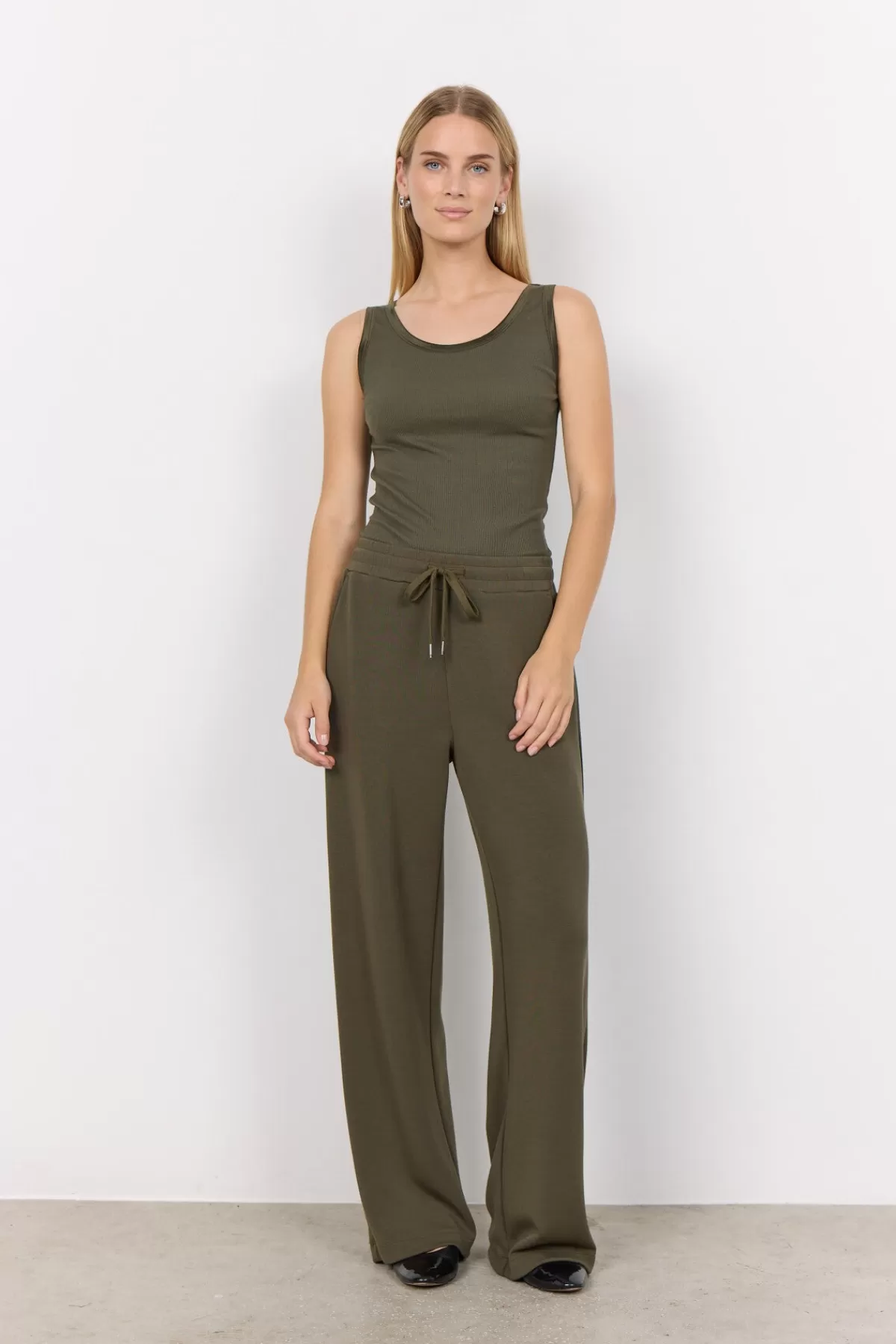Soyaconcept Comfy | Pants-SC-BANU 116 Pants Dark green