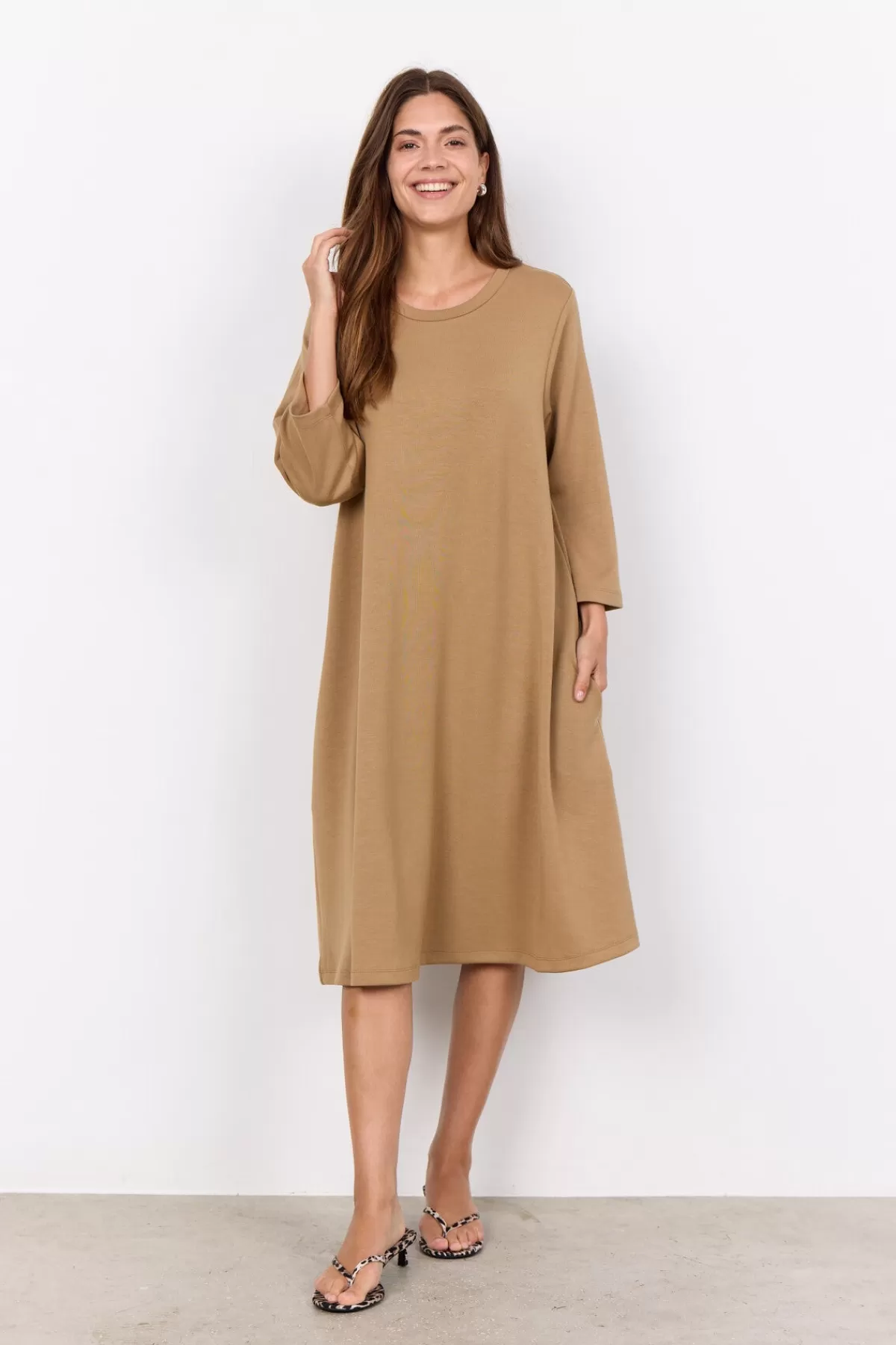 Soyaconcept Dresses | Comfy-SC-BANU 155 Dress Camel