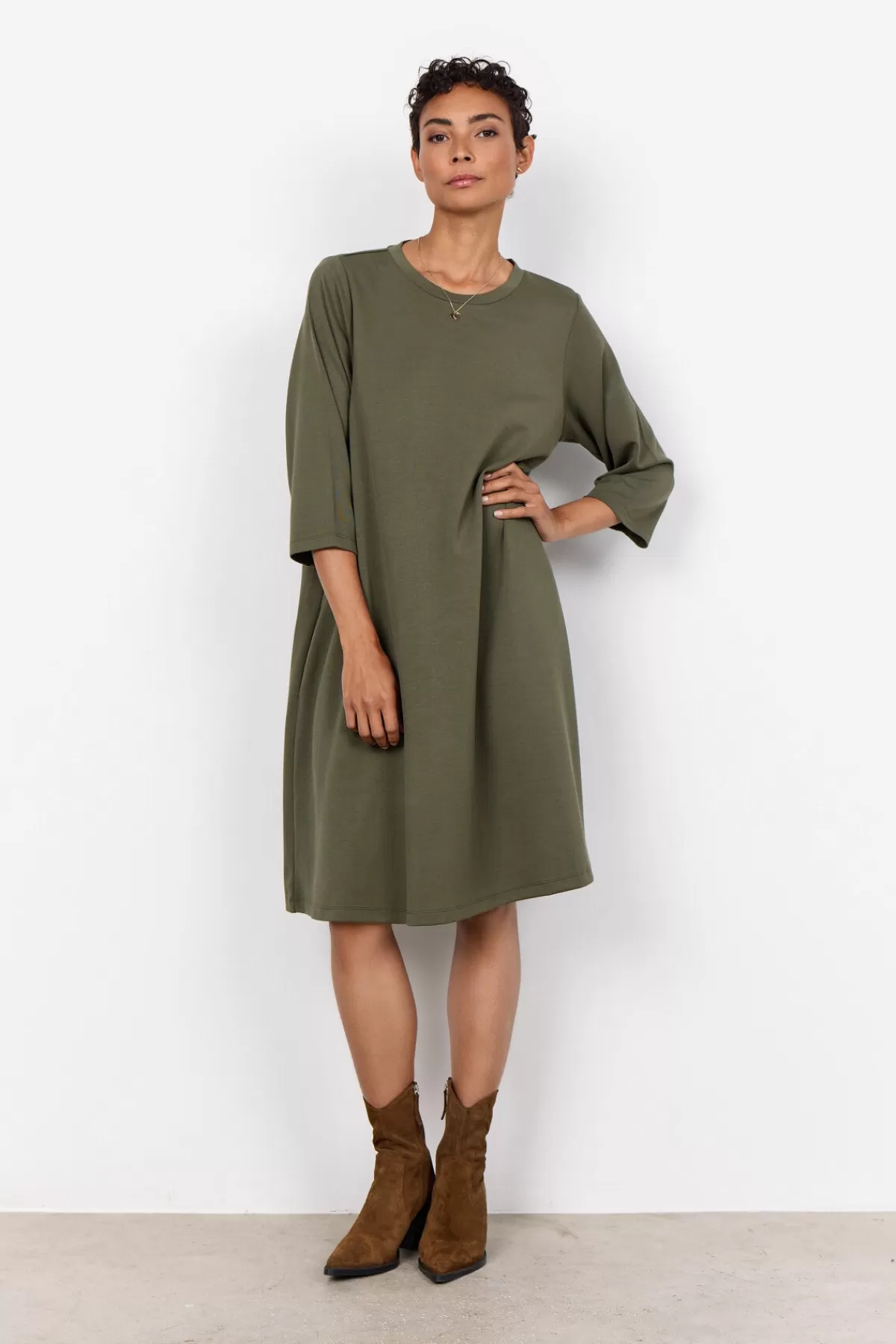 Soyaconcept Dresses | Comfy-SC-BANU 155 Dress Olive