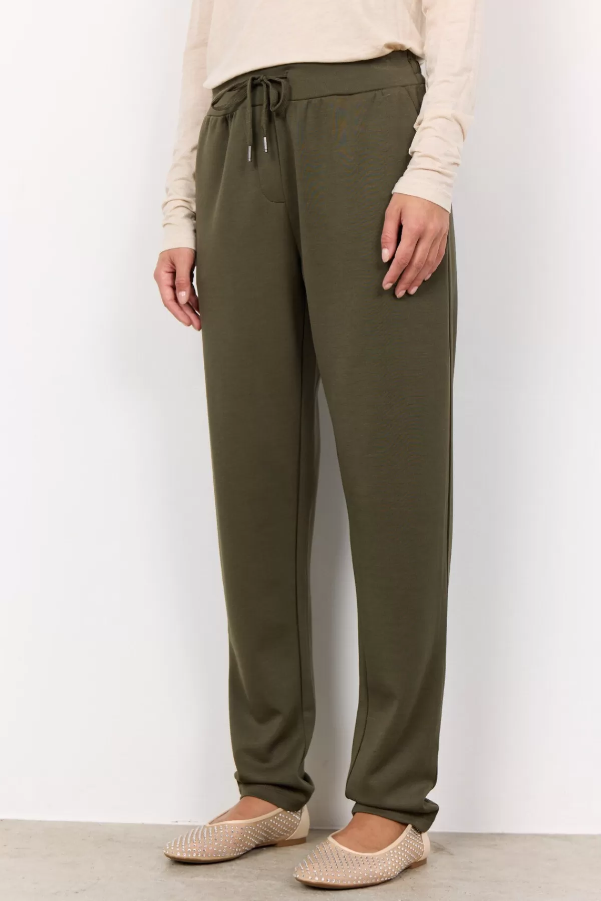 Soyaconcept Comfy | Pants-SC-BANU 157 Pants Dark green
