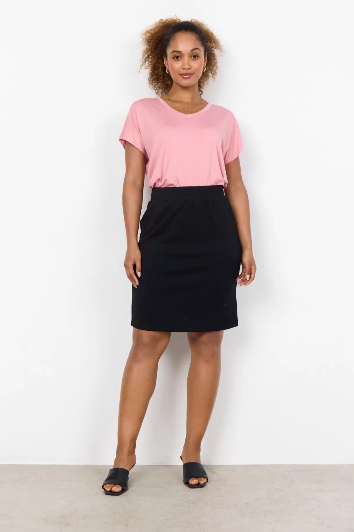 Soyaconcept Comfy | Skirts-SC-BANU 160 Skirt Black