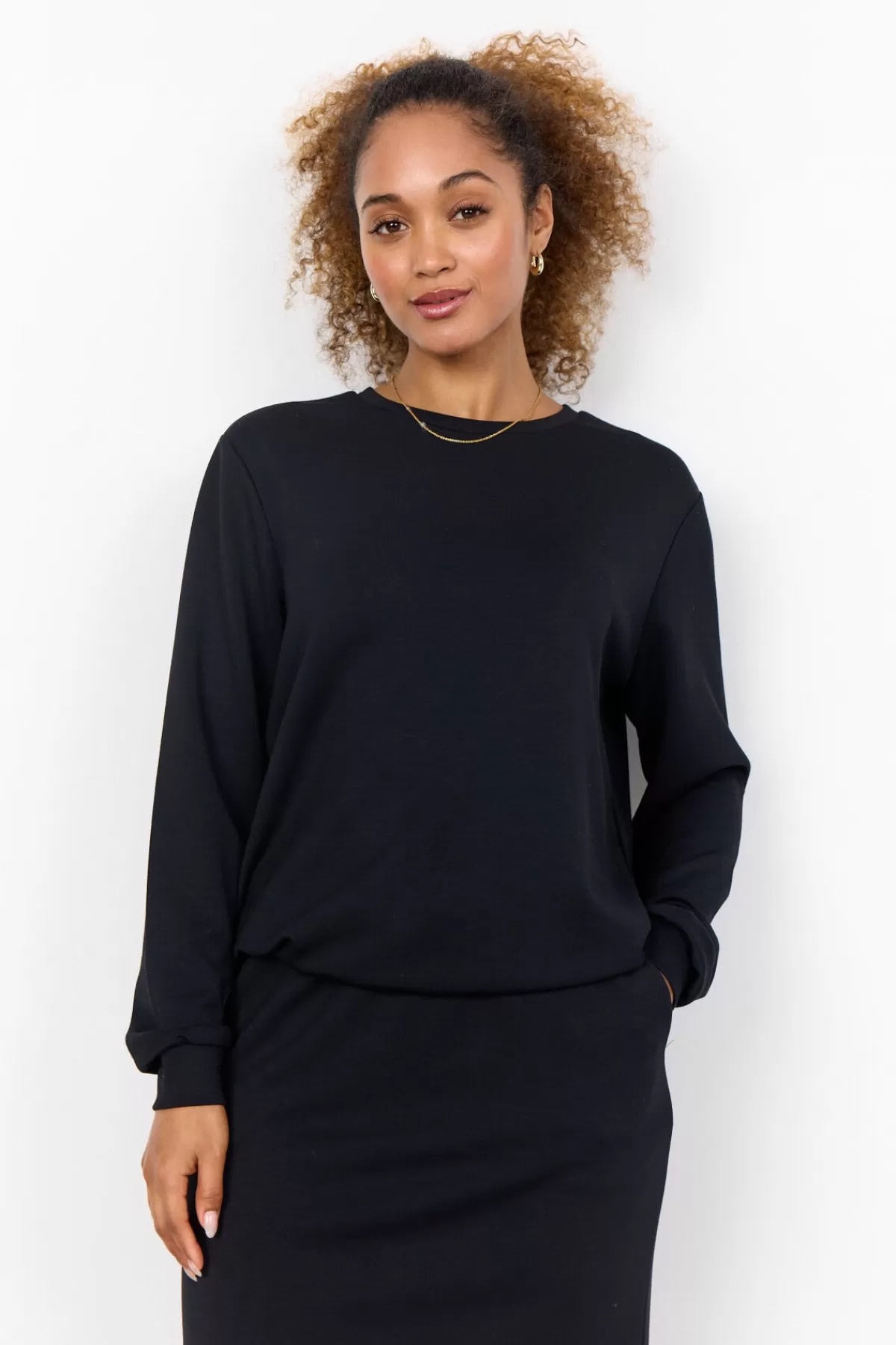 Soyaconcept Blouses And Shirts | Comfy-SC-BANU 185 Sweatshirt Black
