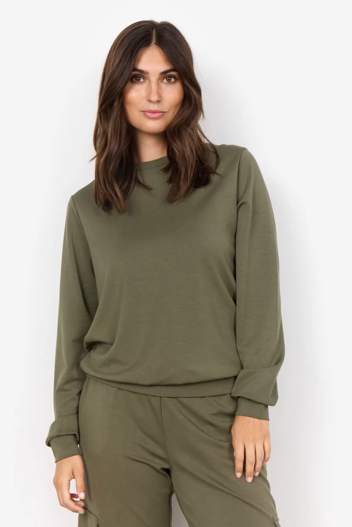 Soyaconcept Blouses And Shirts | Comfy-SC-BANU 185 Sweatshirt Olive