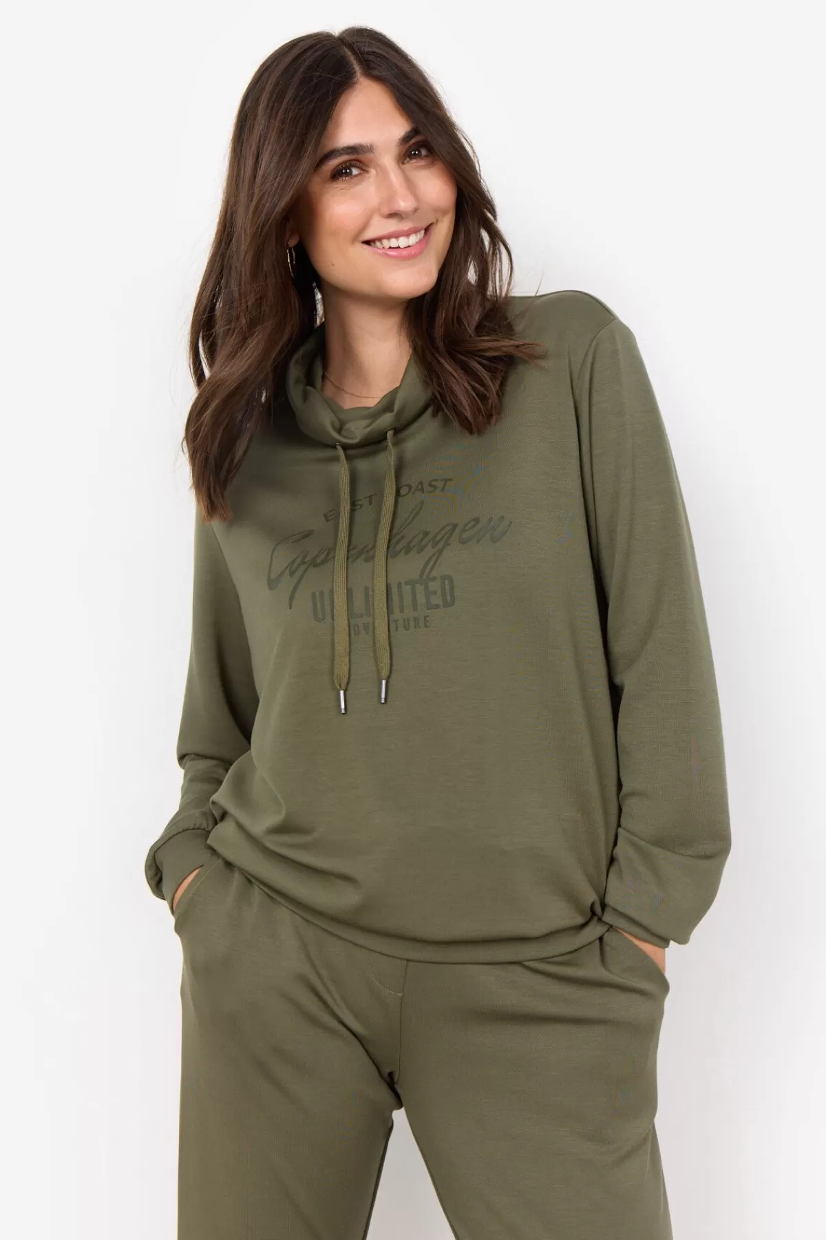 Soyaconcept Blouses And Shirts | Comfy-SC-BANU 186 Sweatshirt Olive