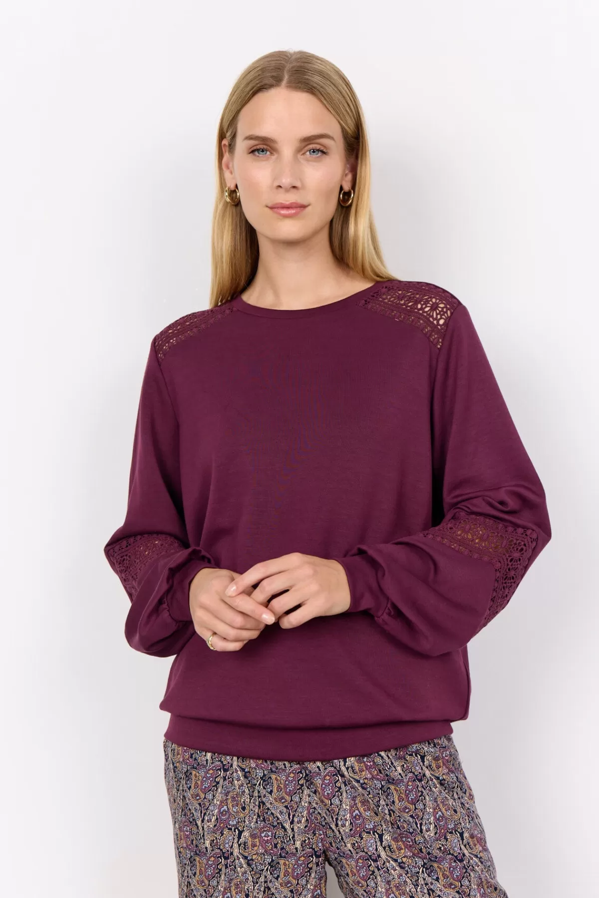 Soyaconcept Blouses And Shirts | Comfy-SC-BANU 193 Blouse Bordeaux