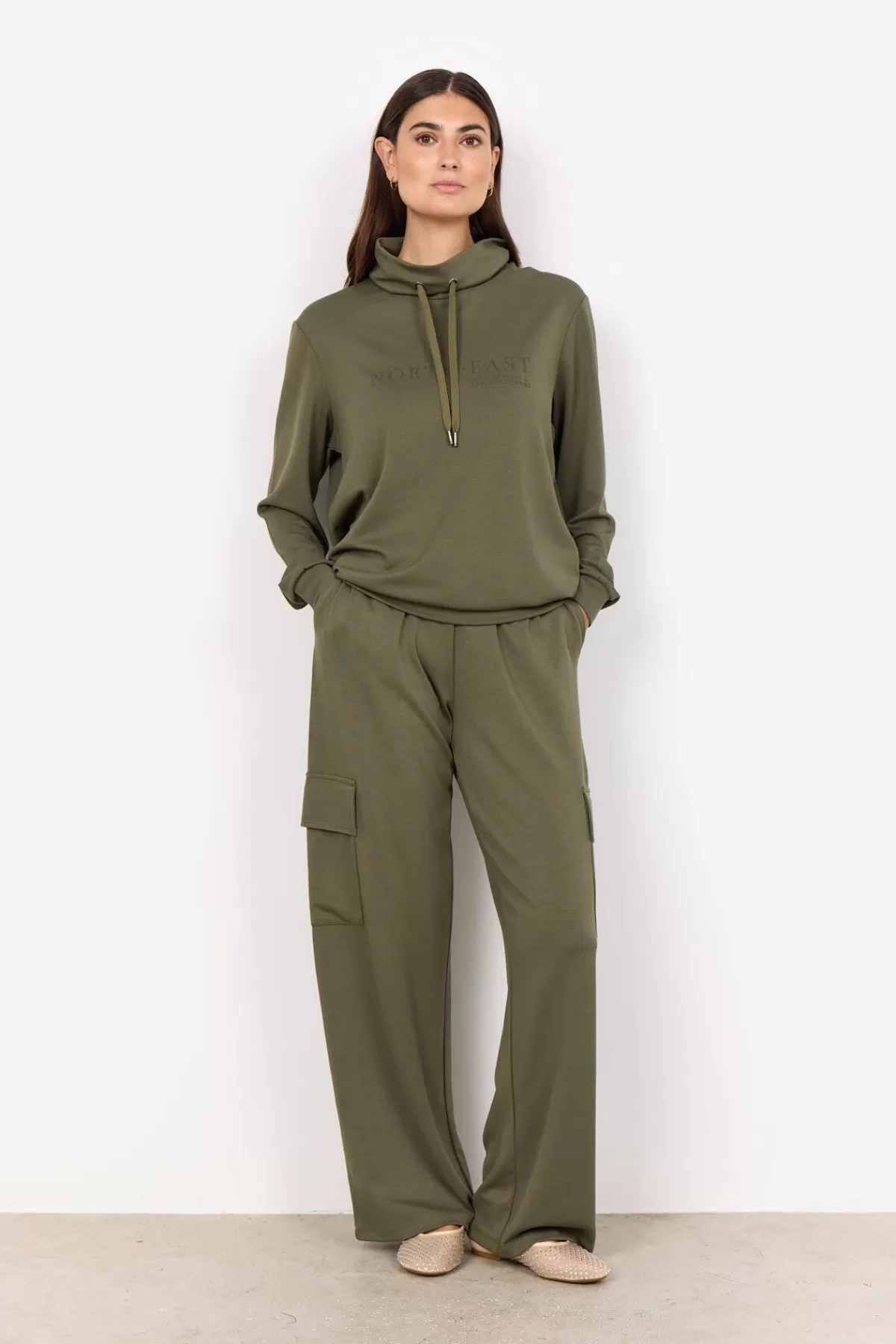 Soyaconcept Blouses And Shirts | Comfy-SC-BANU 196 Sweatshirt Olive