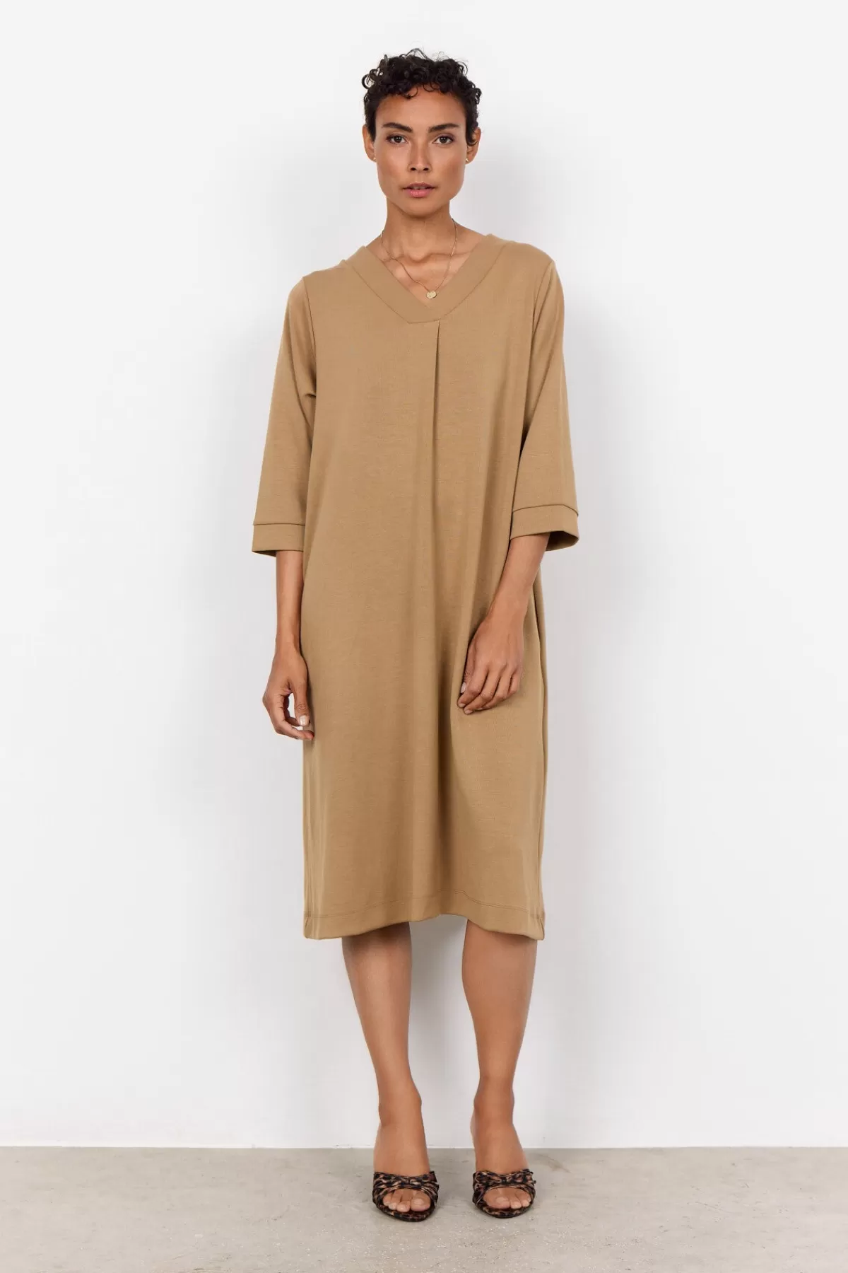Soyaconcept Dresses | Comfy-SC-BANU 197 Dress Camel