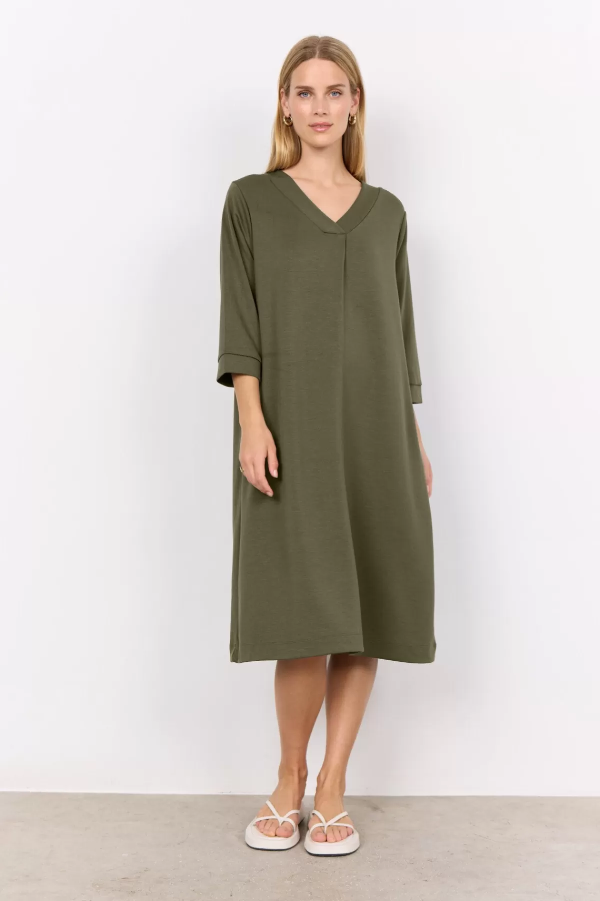 Soyaconcept Dresses | Comfy-SC-BANU 197 Dress Olive