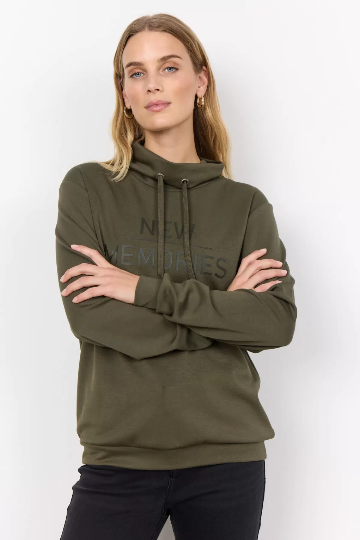Soyaconcept Blouses And Shirts | Comfy-SC-BANU 200 Sweatshirt Dark green