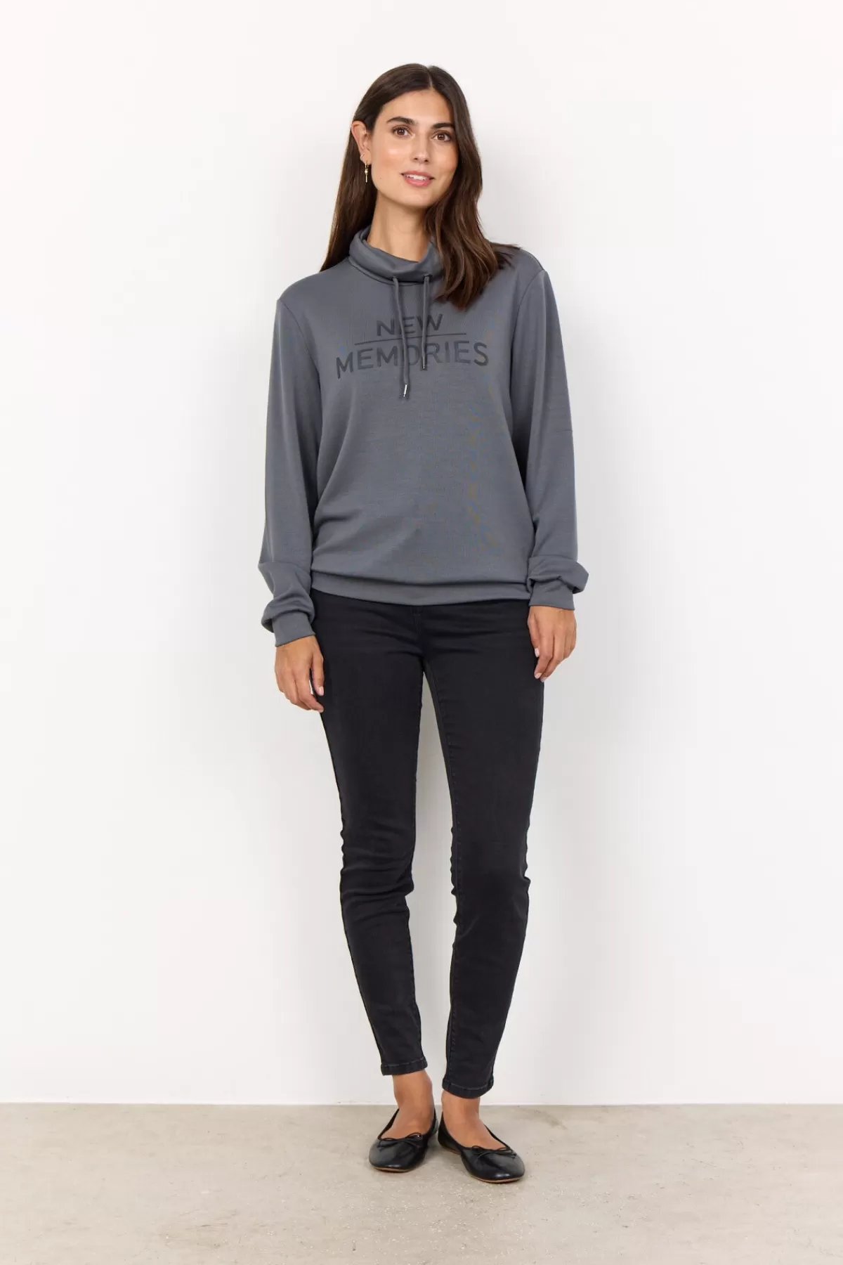 Soyaconcept Blouses And Shirts | Comfy-SC-BANU 200 Sweatshirt Dark grey