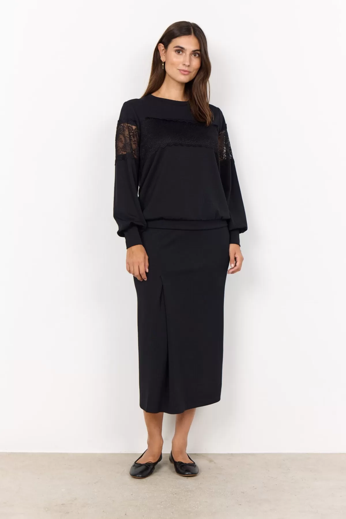 Soyaconcept Blouses And Shirts | Comfy-SC-BANU 201 Sweatshirt Black