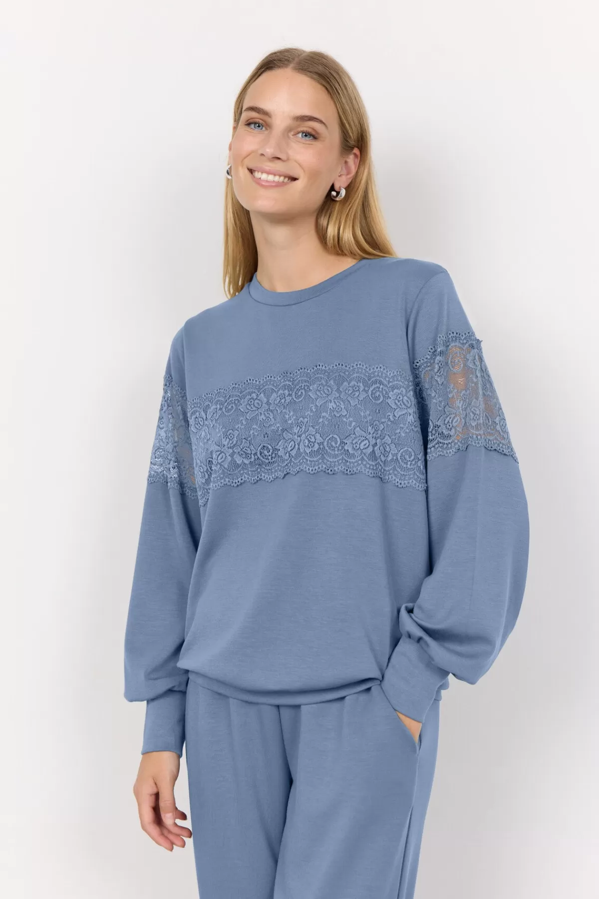 Soyaconcept Blouses And Shirts | Comfy-SC-BANU 201 Sweatshirt Blue