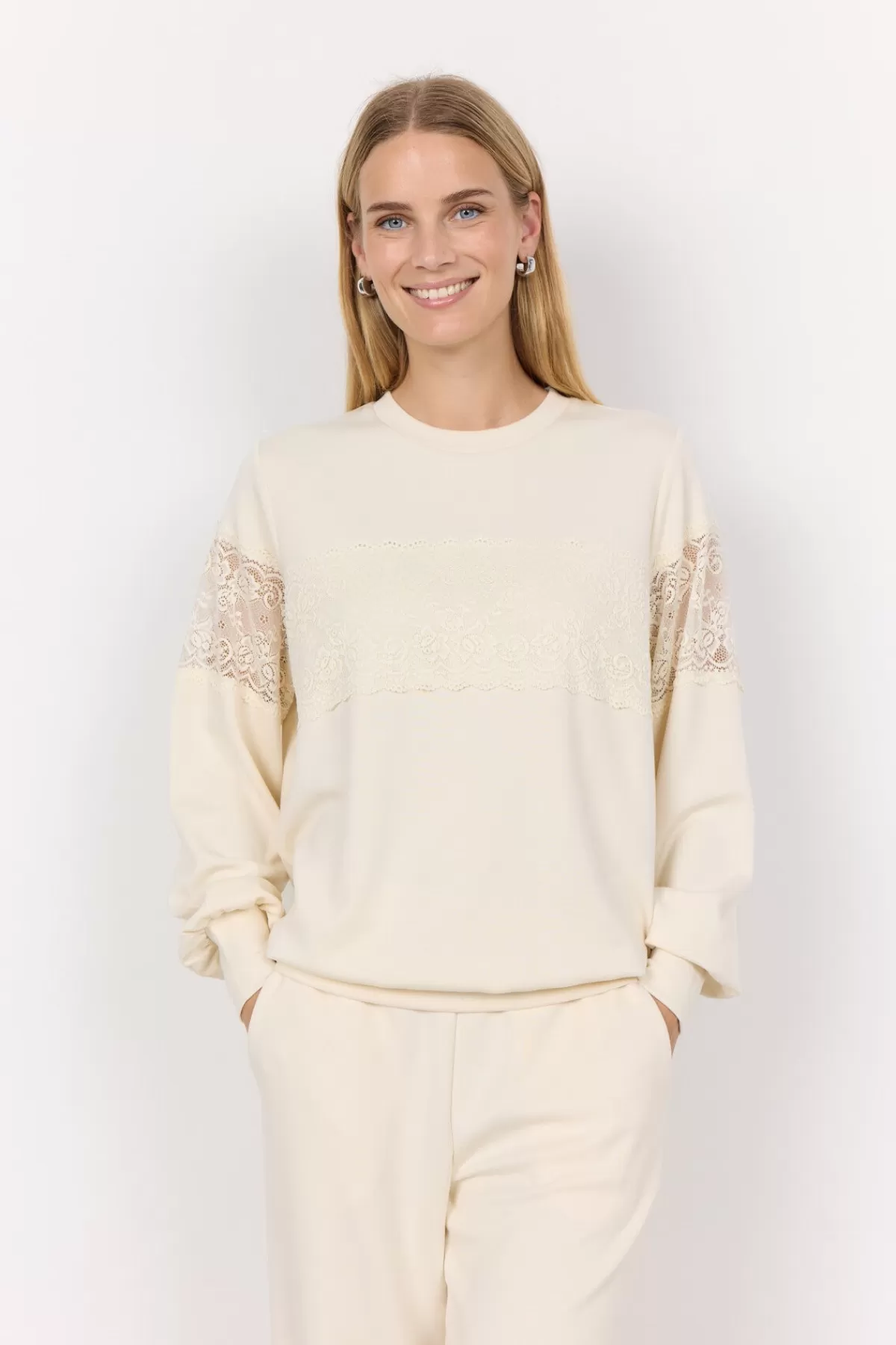 Soyaconcept Blouses And Shirts | Comfy-SC-BANU 201 Sweatshirt Cream