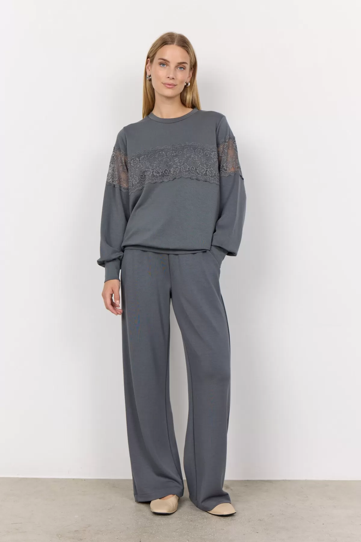 Soyaconcept Blouses And Shirts | Comfy-SC-BANU 201 Sweatshirt Dark grey