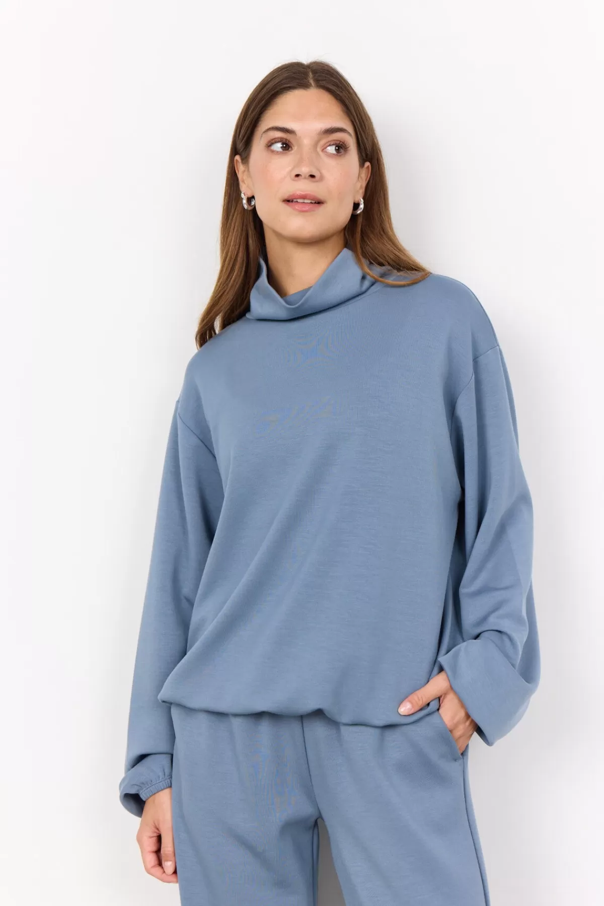 Soyaconcept Blouses And Shirts | Comfy-SC-BANU 203 Sweatshirt Blue