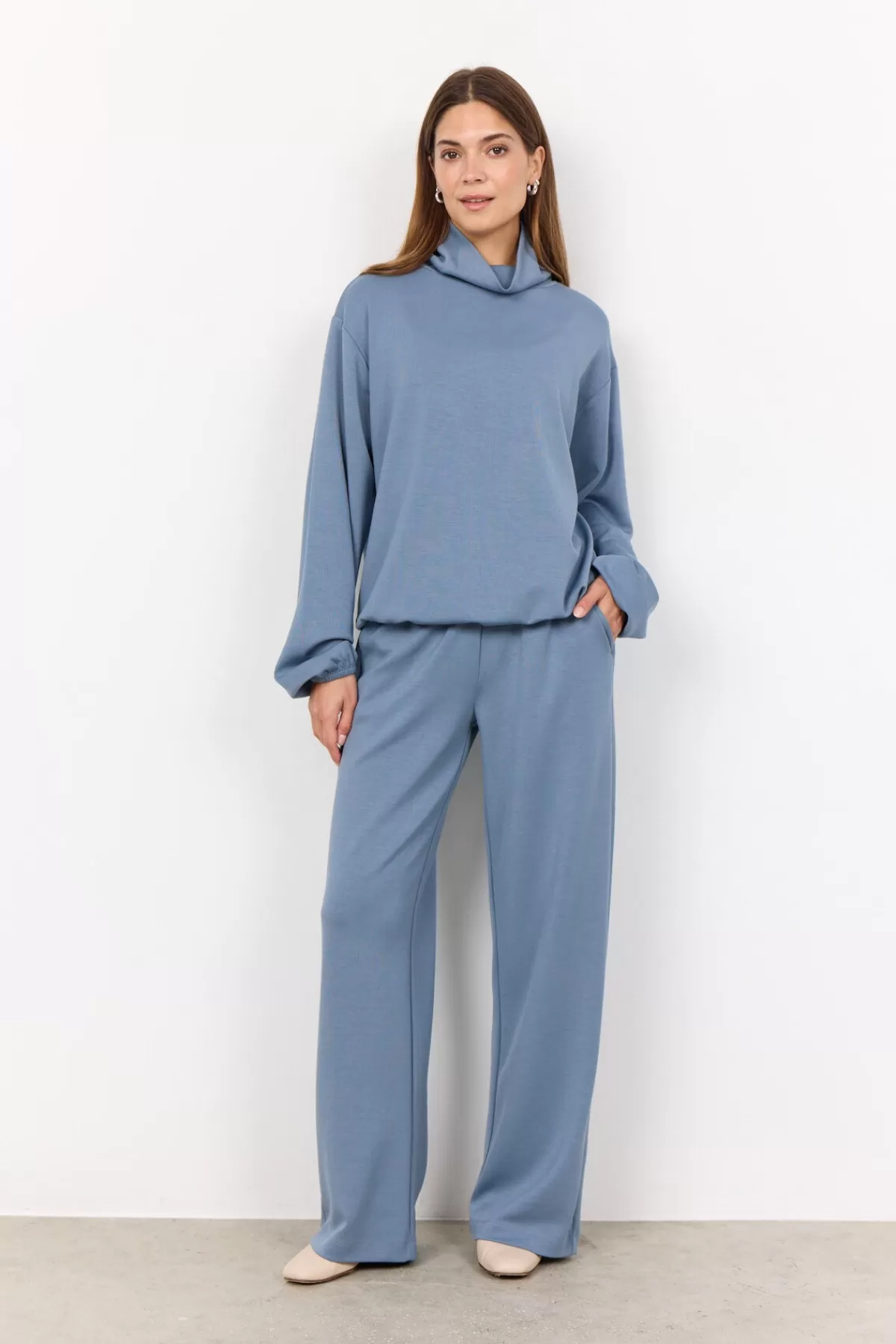Soyaconcept Blouses And Shirts | Comfy-SC-BANU 203 Sweatshirt Blue