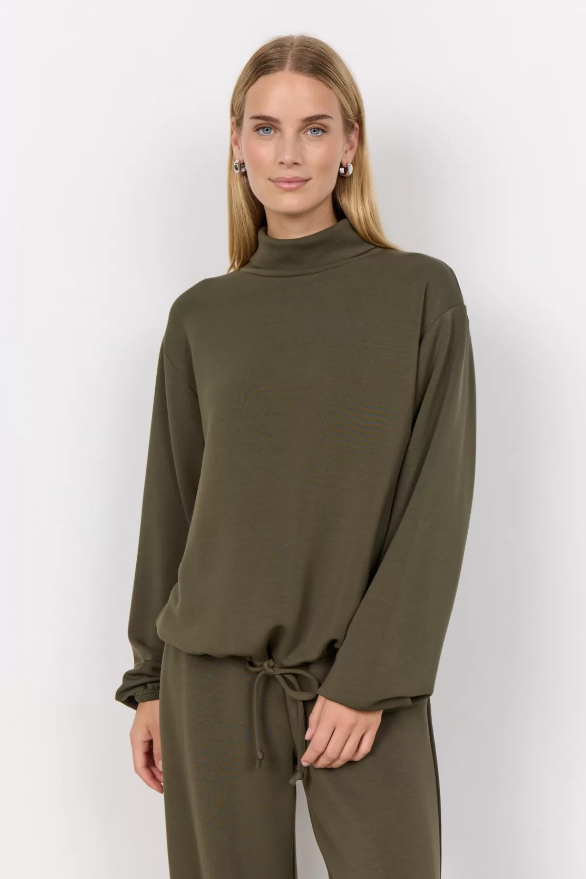 Soyaconcept Blouses And Shirts | Comfy-SC-BANU 203 Sweatshirt Dark green