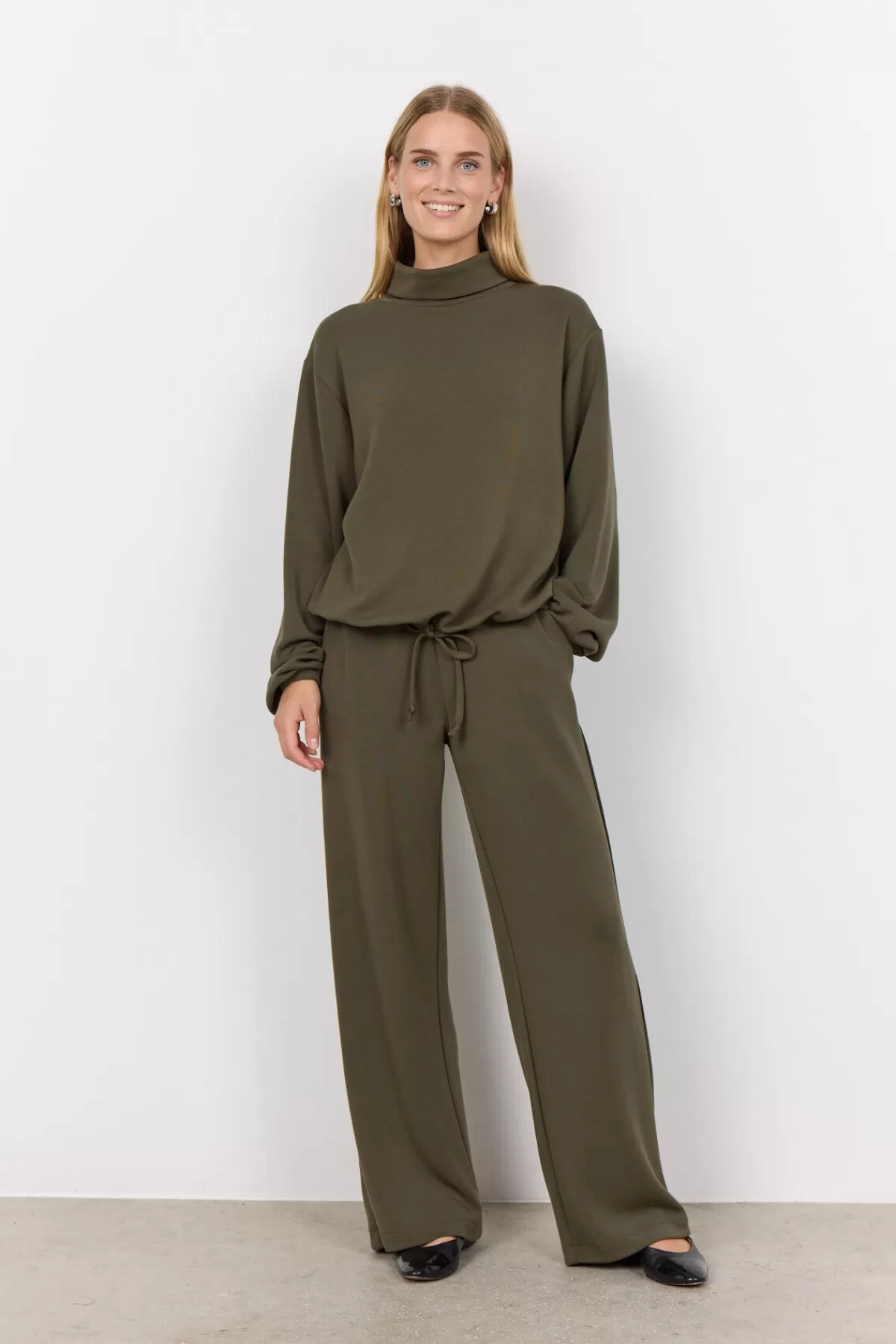 Soyaconcept Blouses And Shirts | Comfy-SC-BANU 203 Sweatshirt Dark green