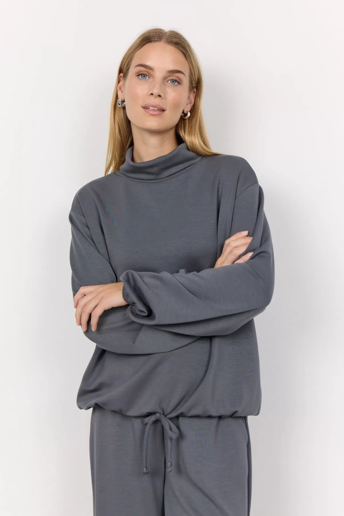 Soyaconcept Blouses And Shirts | Comfy-SC-BANU 203 Sweatshirt Dark grey