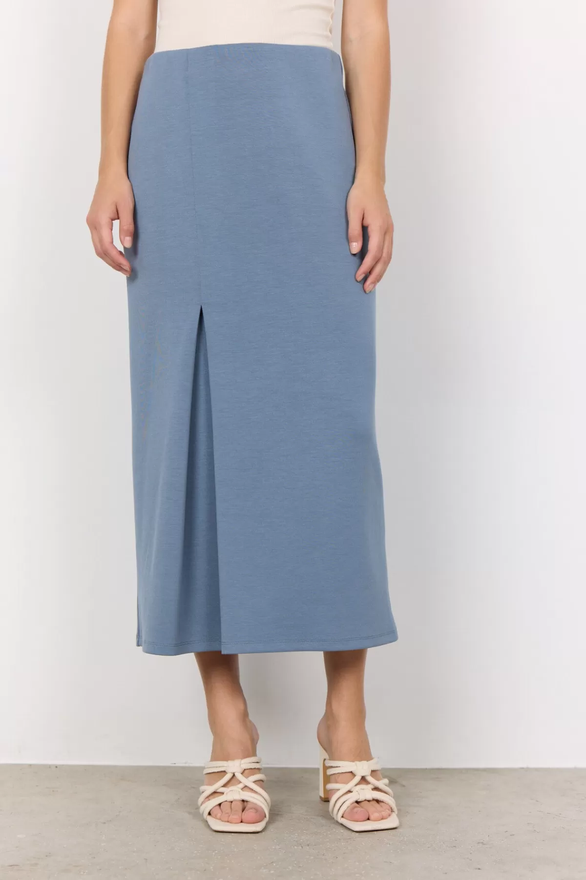 Soyaconcept Comfy | Skirts-SC-BANU 204 Skirt Blue