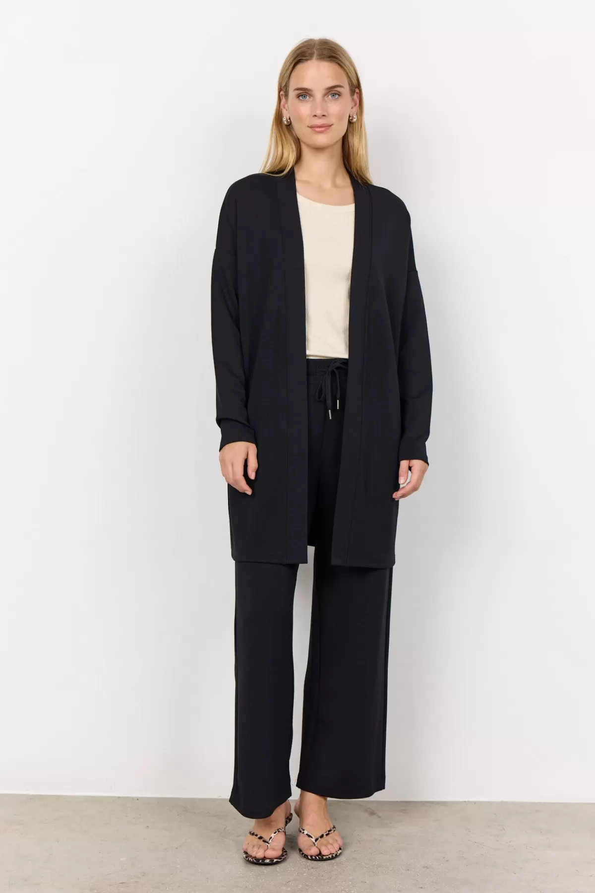 Soyaconcept Comfy | Cardigans-SC-BANU 221 Cardigan Black