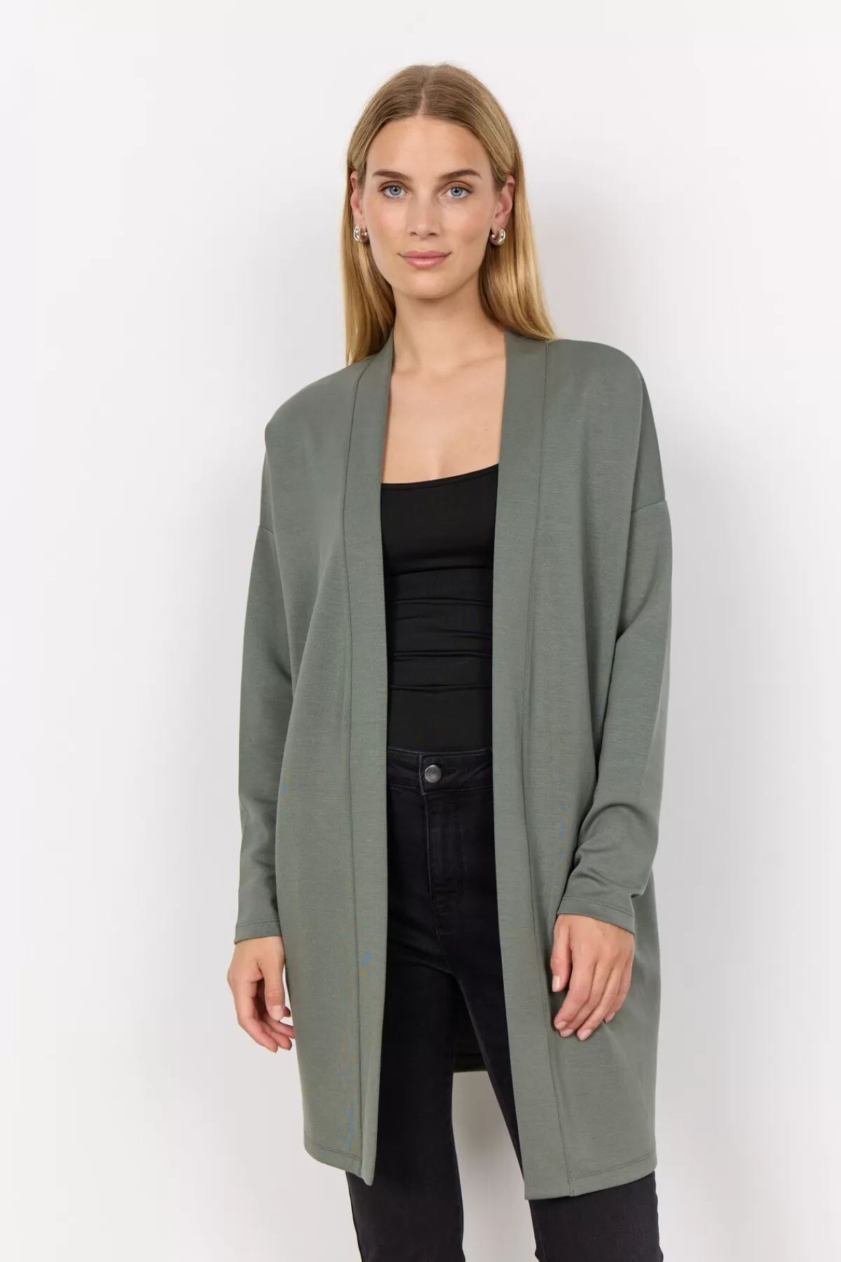 Soyaconcept Comfy | Cardigans-SC-BANU 221 Cardigan Dusty green