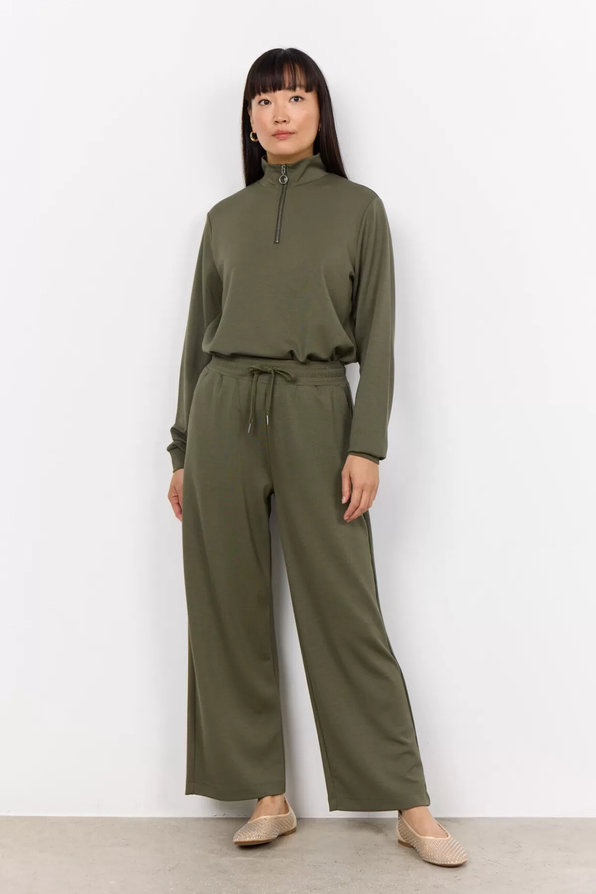 Soyaconcept Comfy | Pants-SC-BANU 33 Pants Olive
