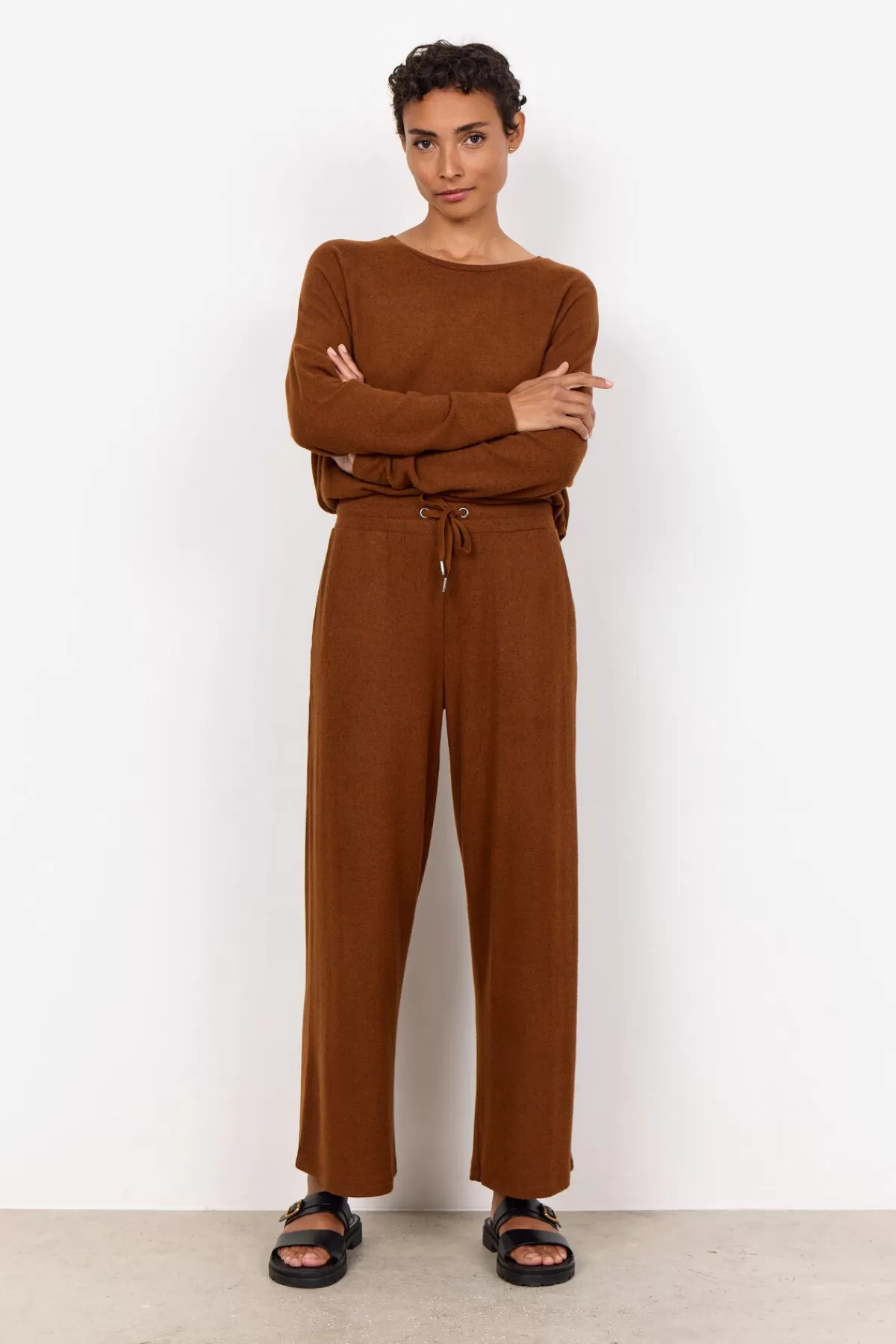 Soyaconcept Comfy | Pants-SC-BIARA 74 Pants Brown