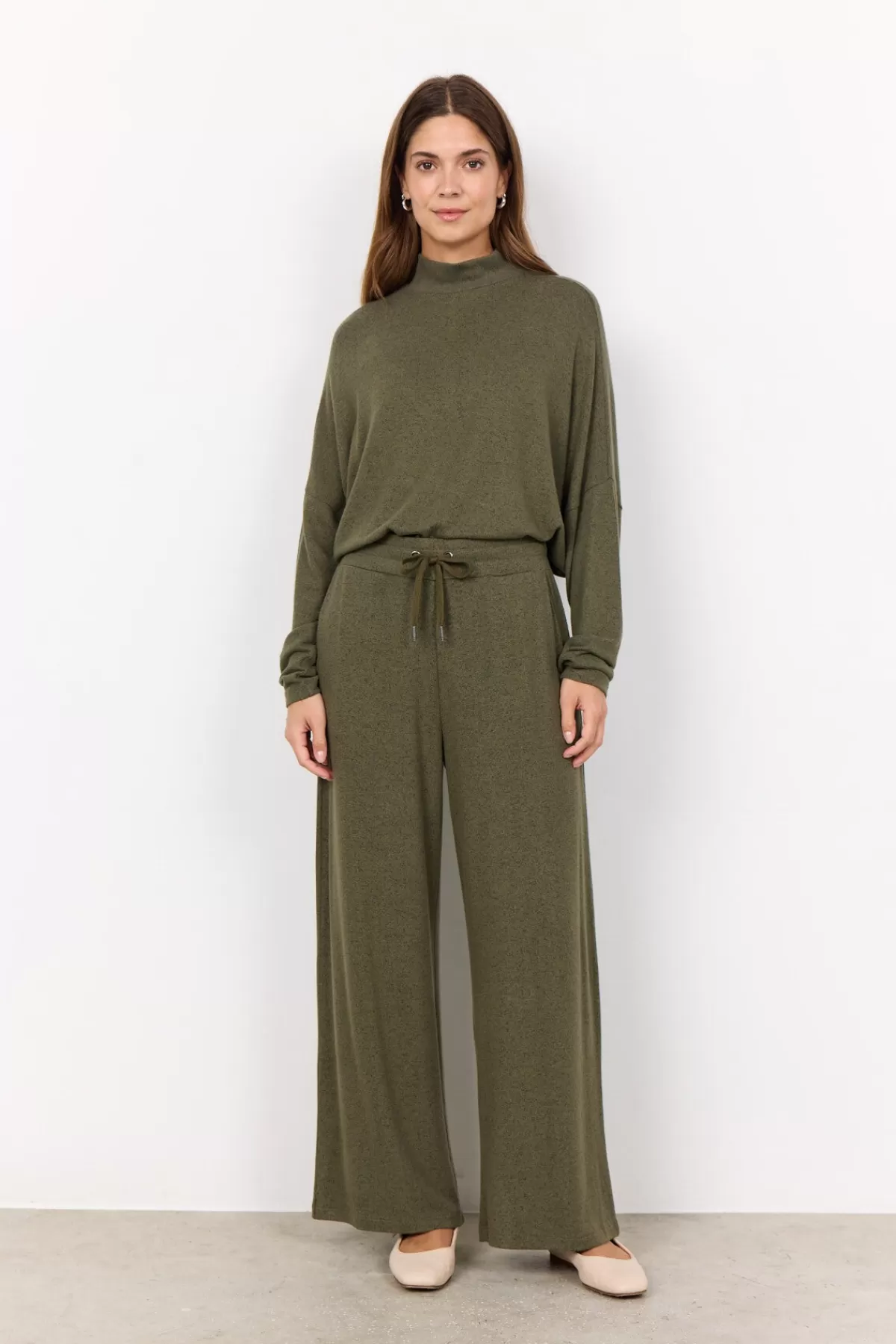 Soyaconcept Comfy | Pants-SC-BIARA 74 Pants Dark green