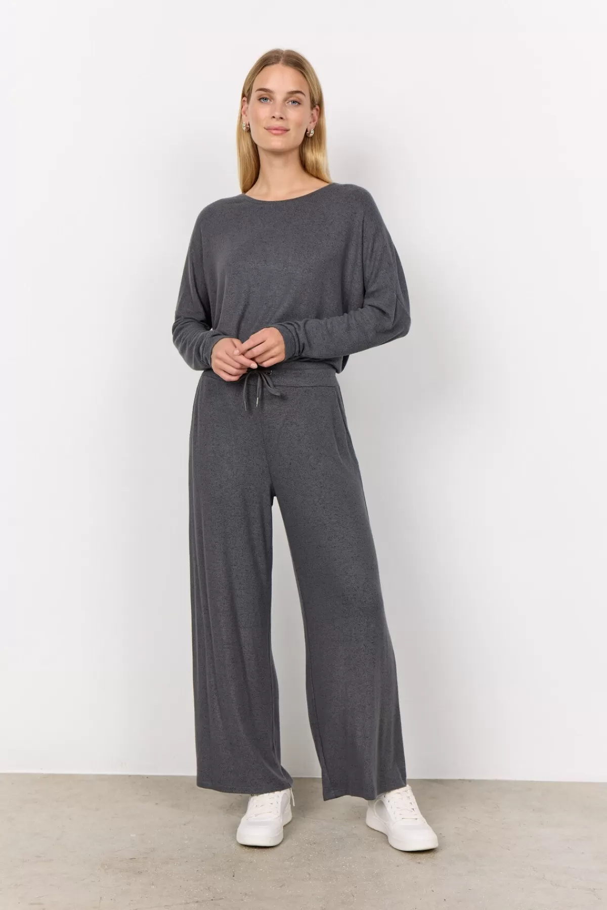 Soyaconcept Comfy | Pants-SC-BIARA 74 Pants Dark grey