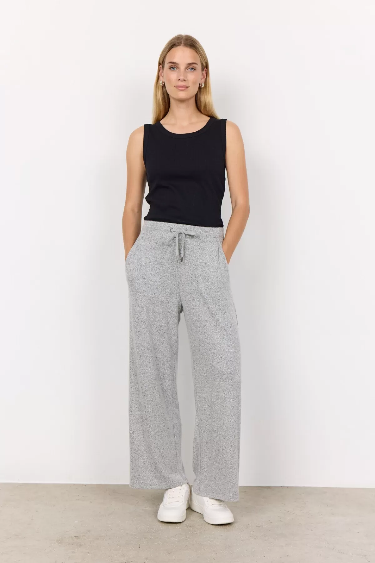 Soyaconcept Comfy | Pants-SC-BIARA 74 Pants Light Grey