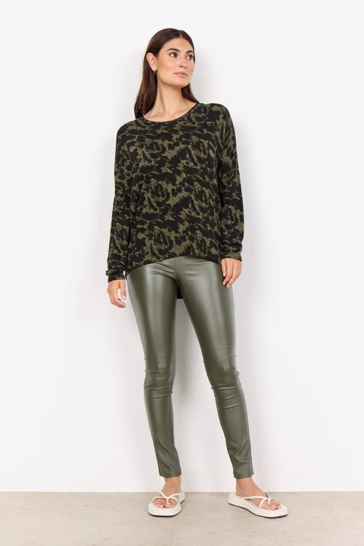 Soyaconcept Blouses And Shirts | Comfy-SC-BIARA AOP 121 Blouse Olive