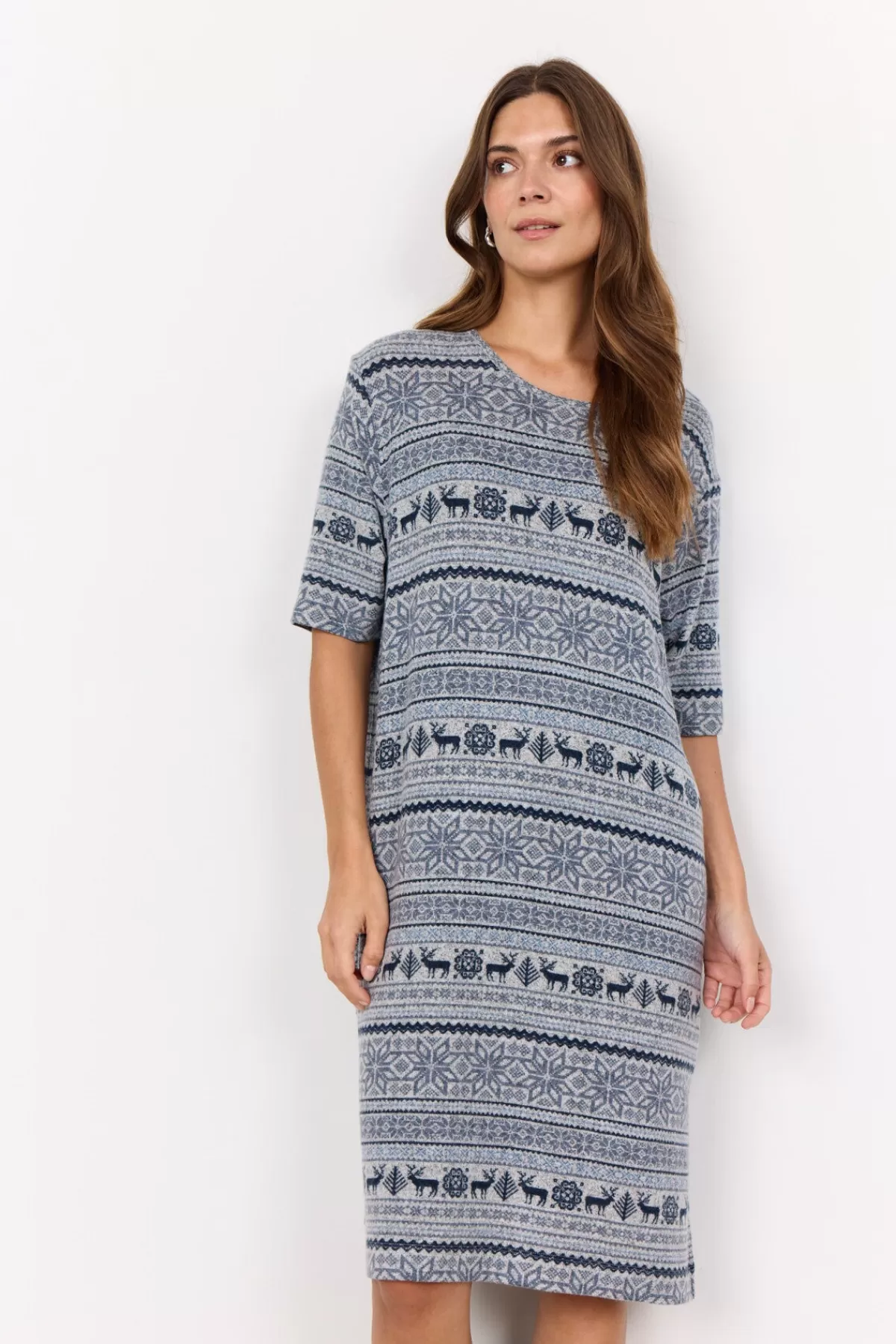 Soyaconcept Dresses | Comfy-SC-BIARA AOP 137 Dress Blue