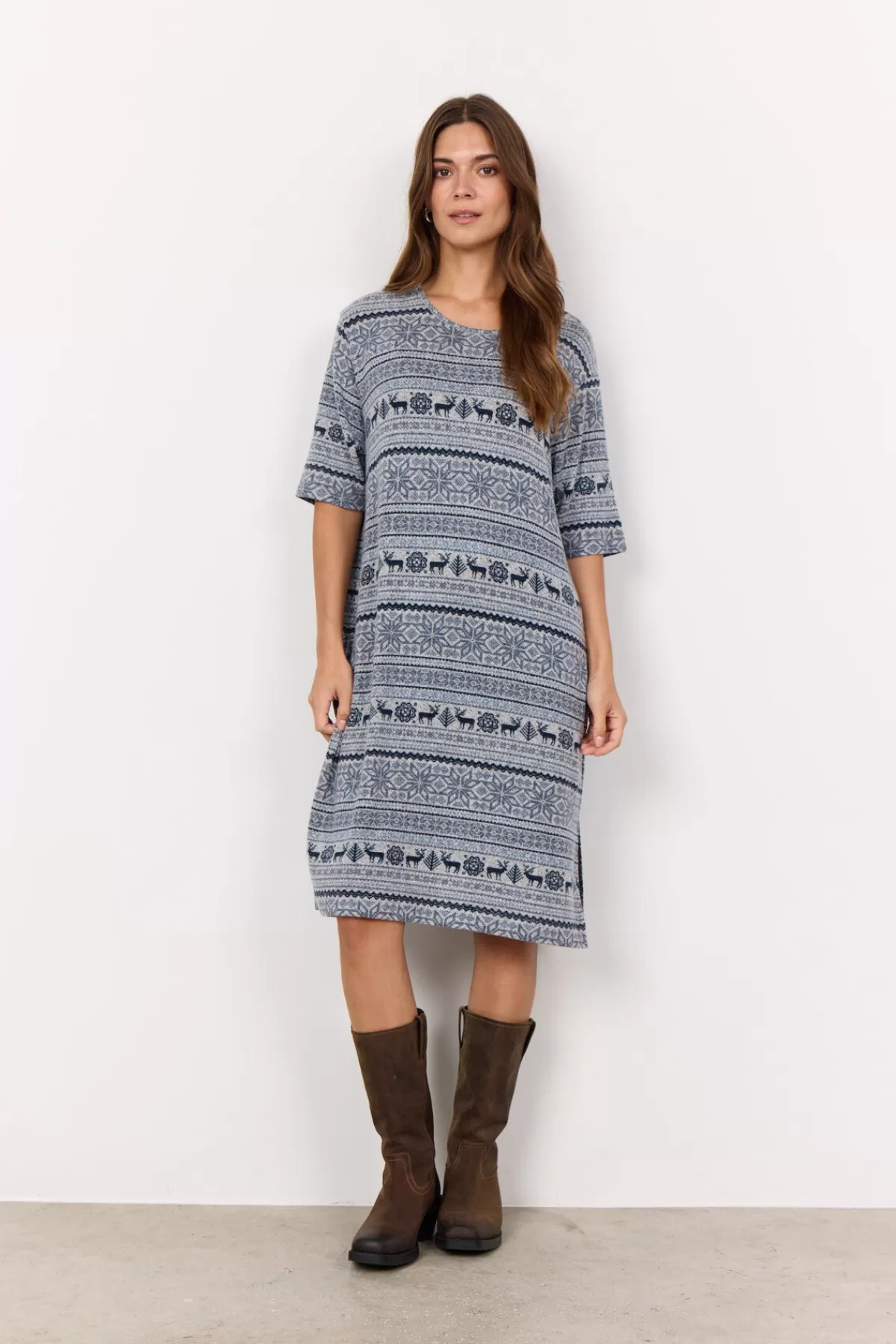 Soyaconcept Dresses | Comfy-SC-BIARA AOP 137 Dress Blue