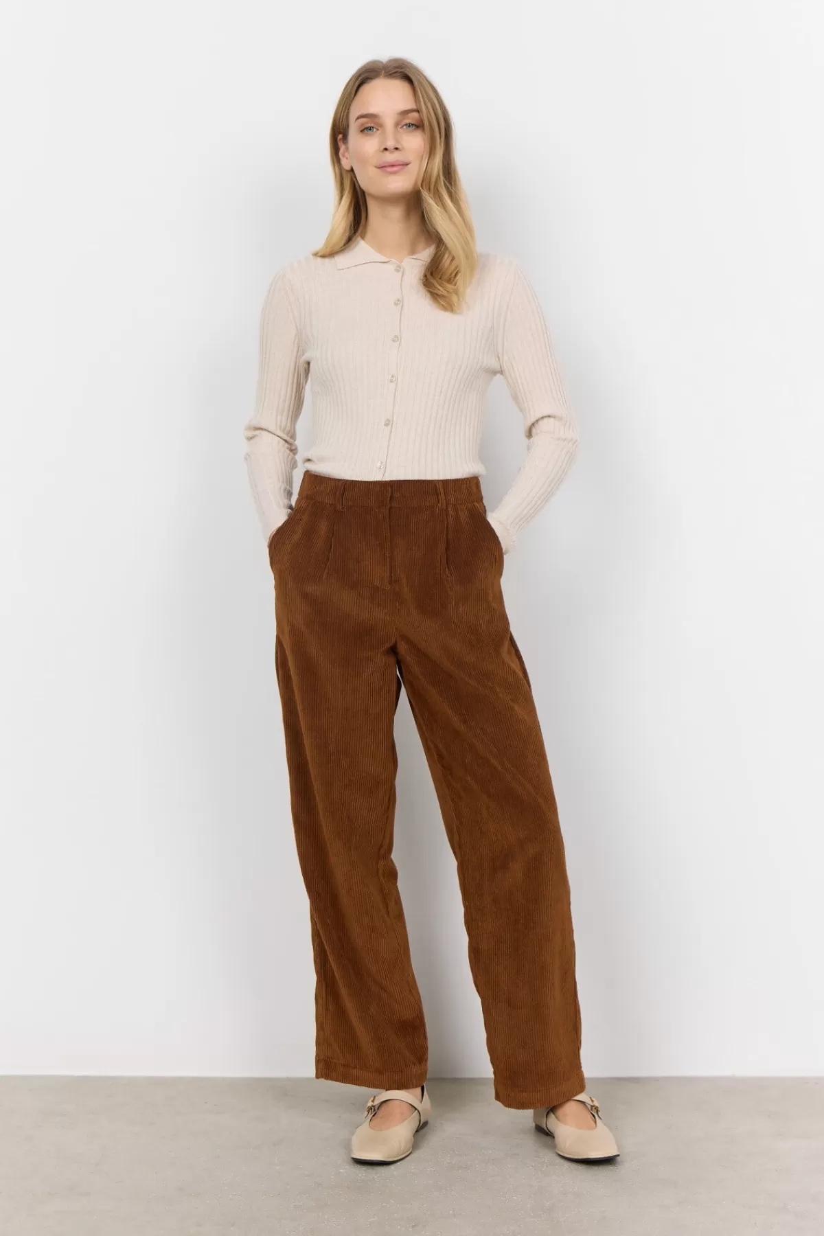 Soyaconcept Pants-SC-BINDI 9-C Pants Brown