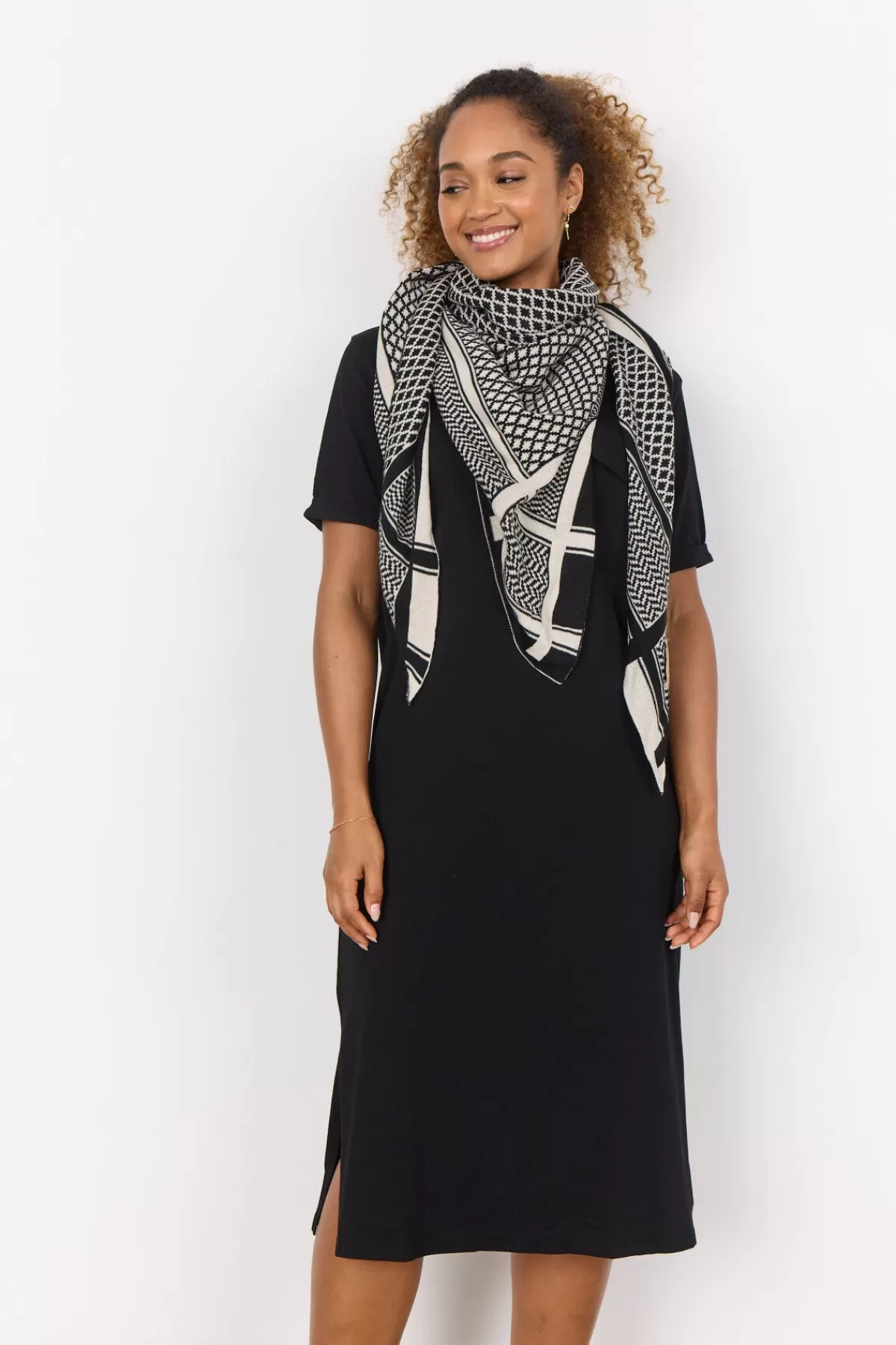 Soyaconcept Accessories-SC-BUKET 3 Scarf Cream