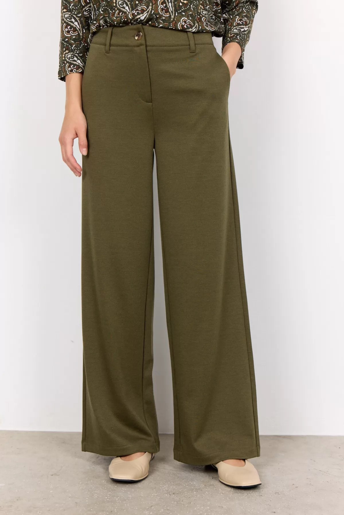 Soyaconcept Pants-SC-DANIELA 9 Pants Olive
