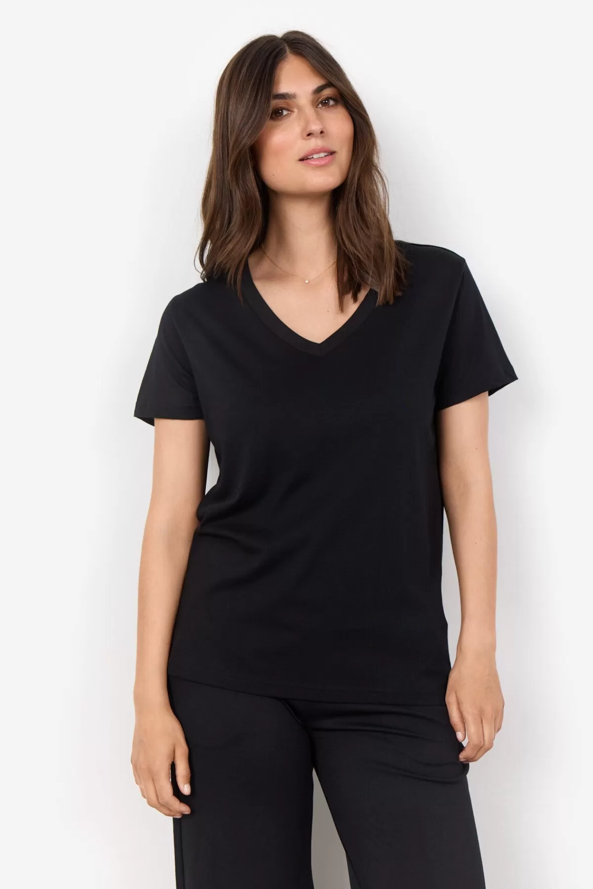 Soyaconcept T-Shirts And Tops-SC-DERBY 2 T-shirt Black