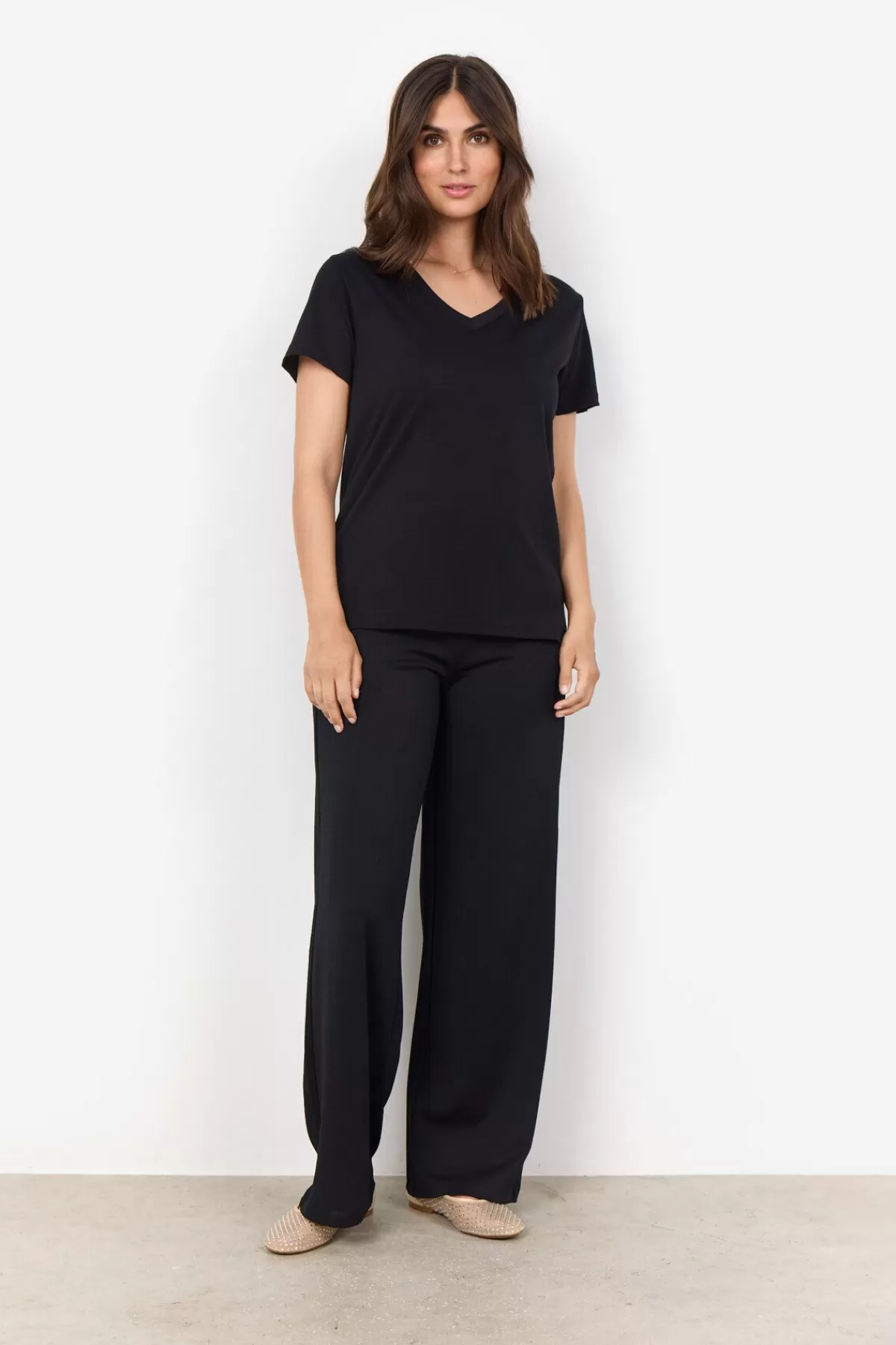 Soyaconcept T-Shirts And Tops-SC-DERBY 2 T-shirt Black