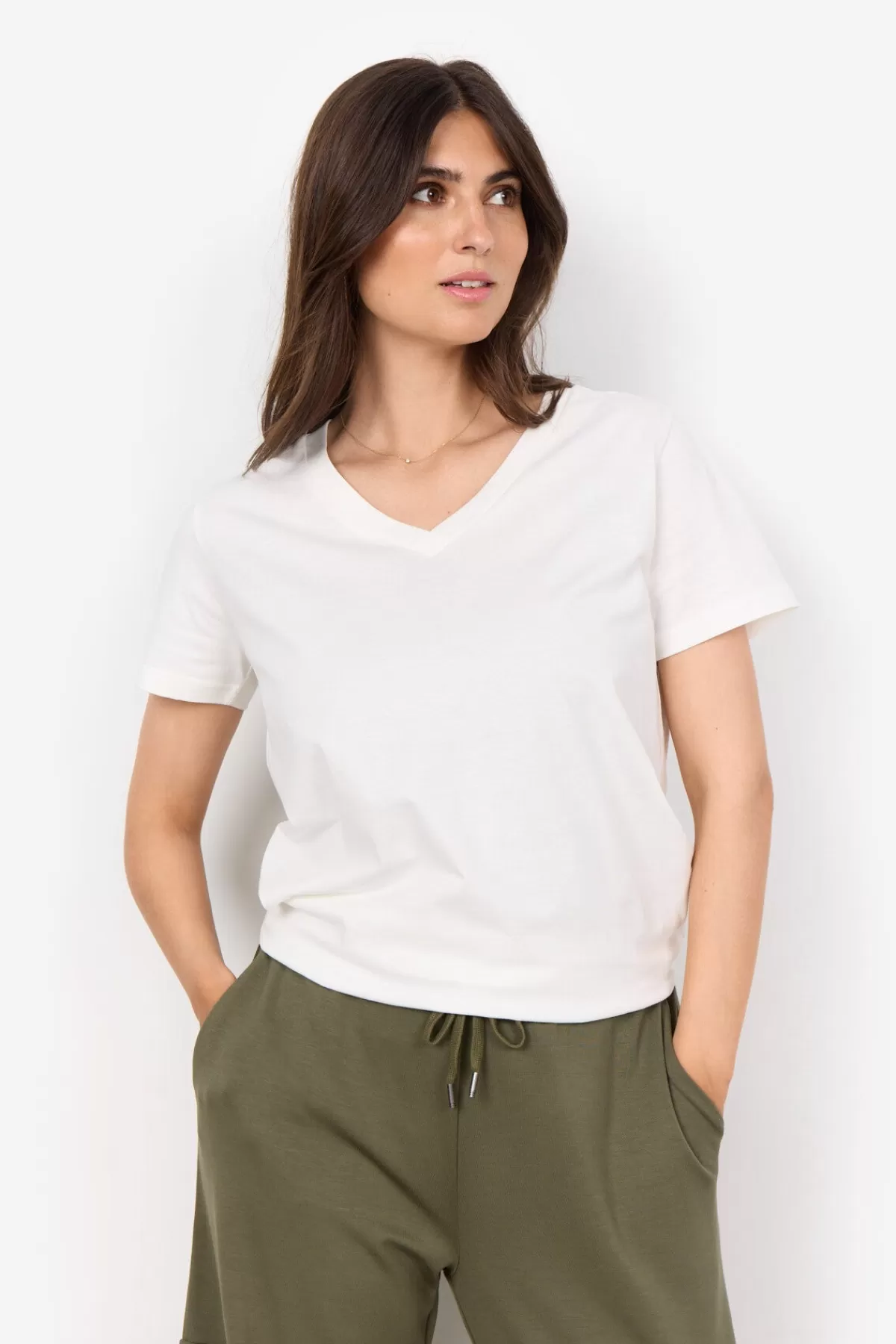 Soyaconcept T-Shirts And Tops-SC-DERBY 2 T-shirt Off white