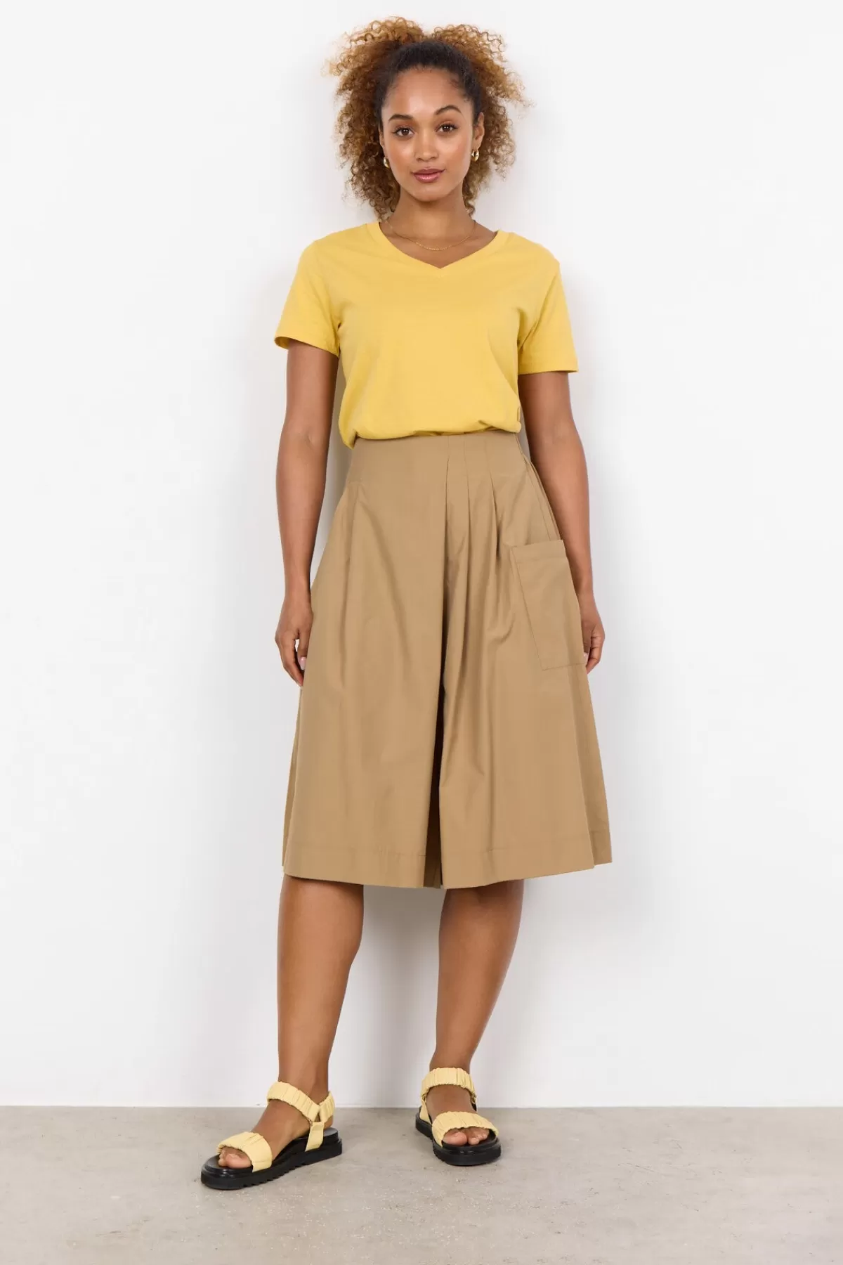 Soyaconcept T-Shirts And Tops-SC-DERBY 2 T-shirt Yellow