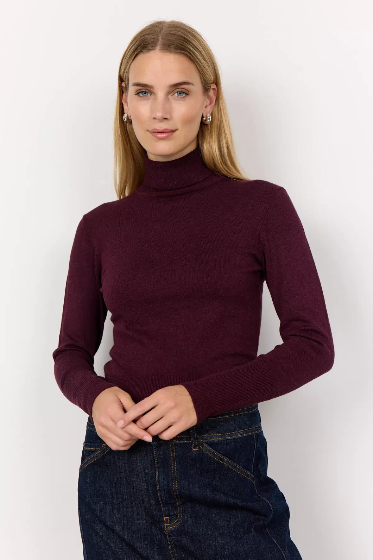 Soyaconcept Knitwear-SC-DOLLIE 145 Pullover Bordeaux