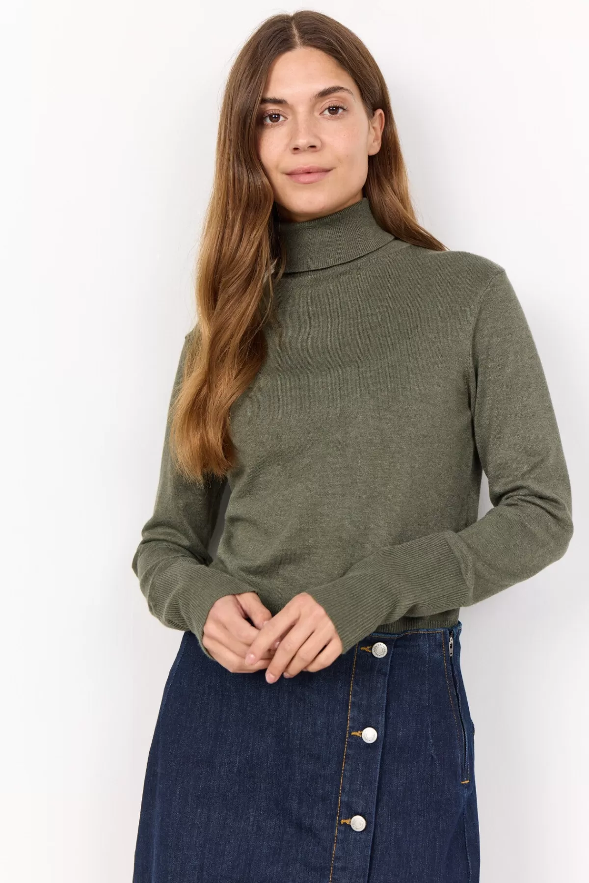 Soyaconcept Knitwear-SC-DOLLIE 145 Pullover Dark green