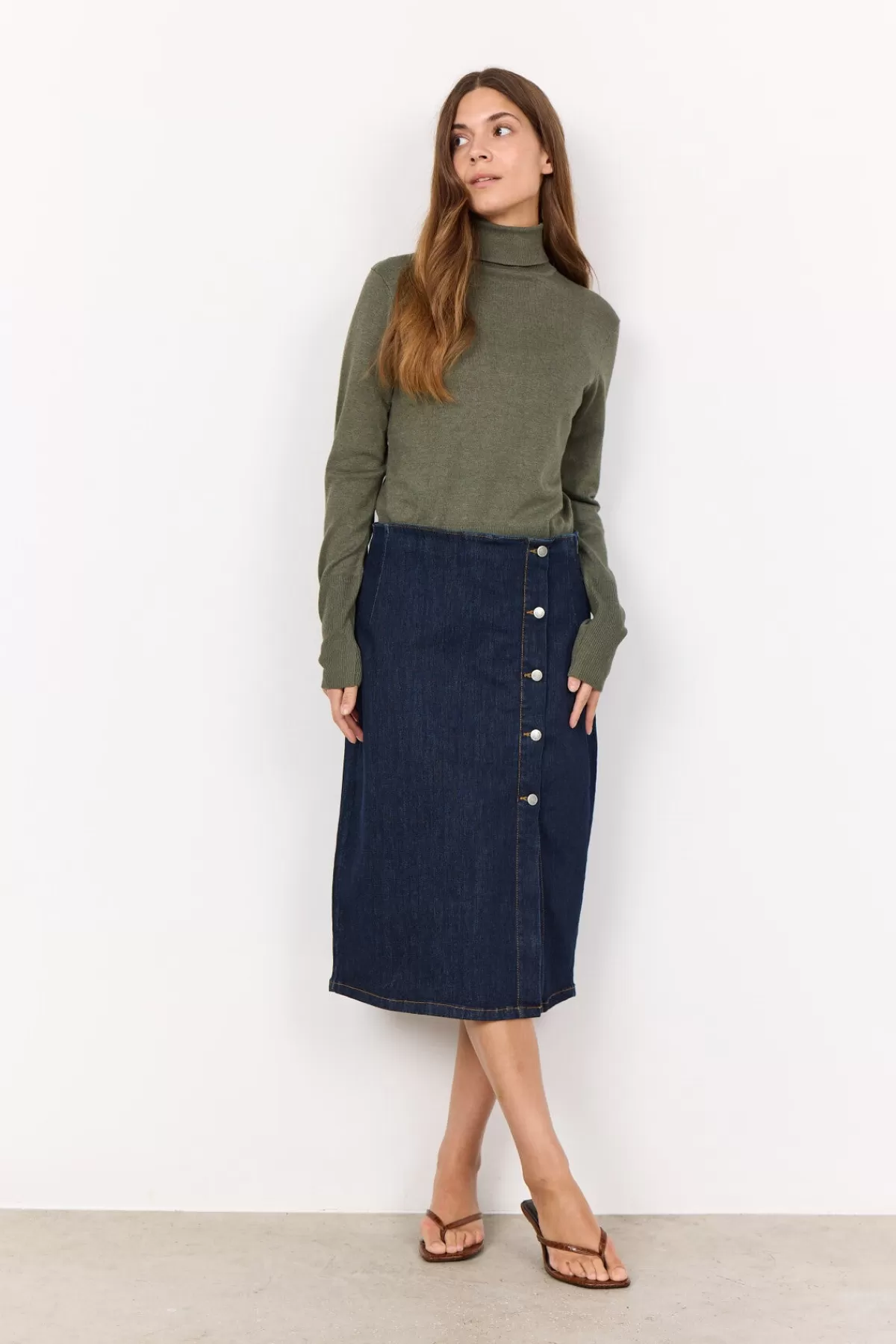 Soyaconcept Knitwear-SC-DOLLIE 145 Pullover Dark green