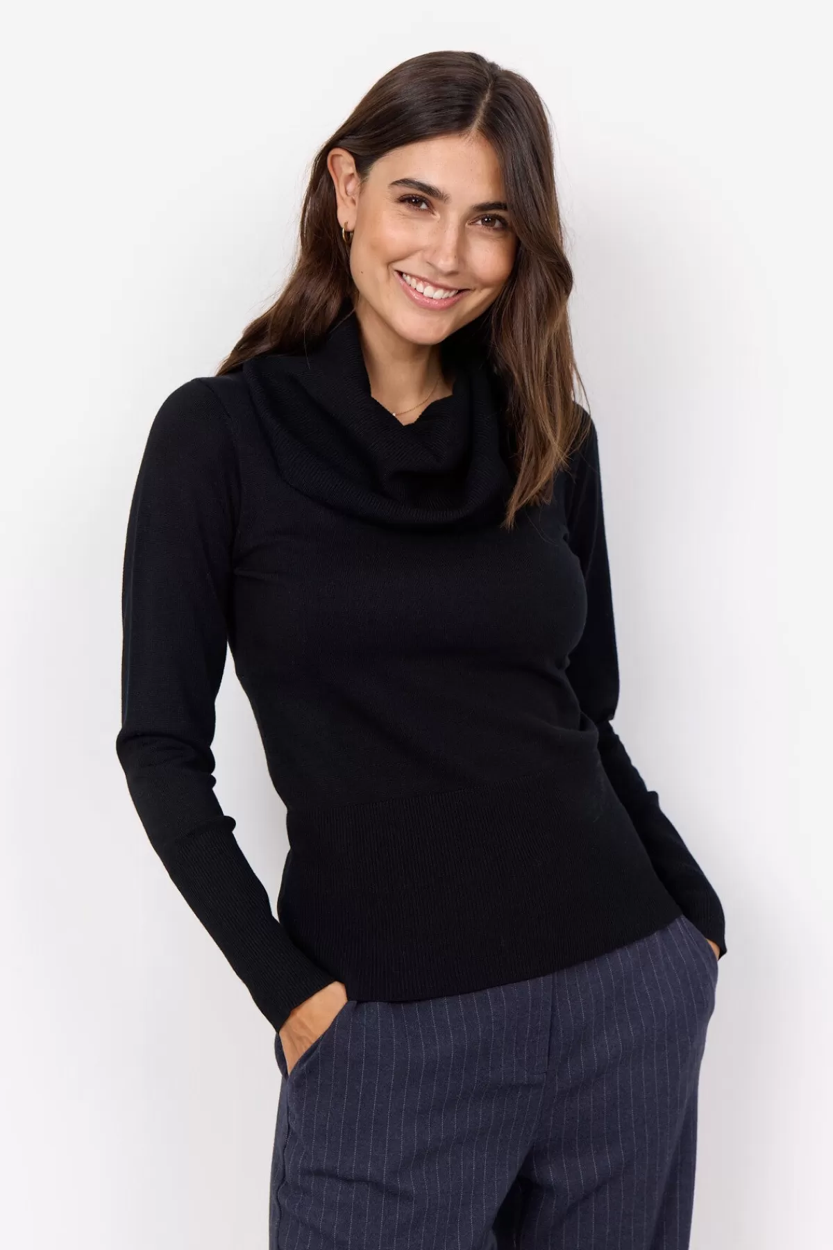 Soyaconcept Knitwear-SC-DOLLIE 305 Pullover Black