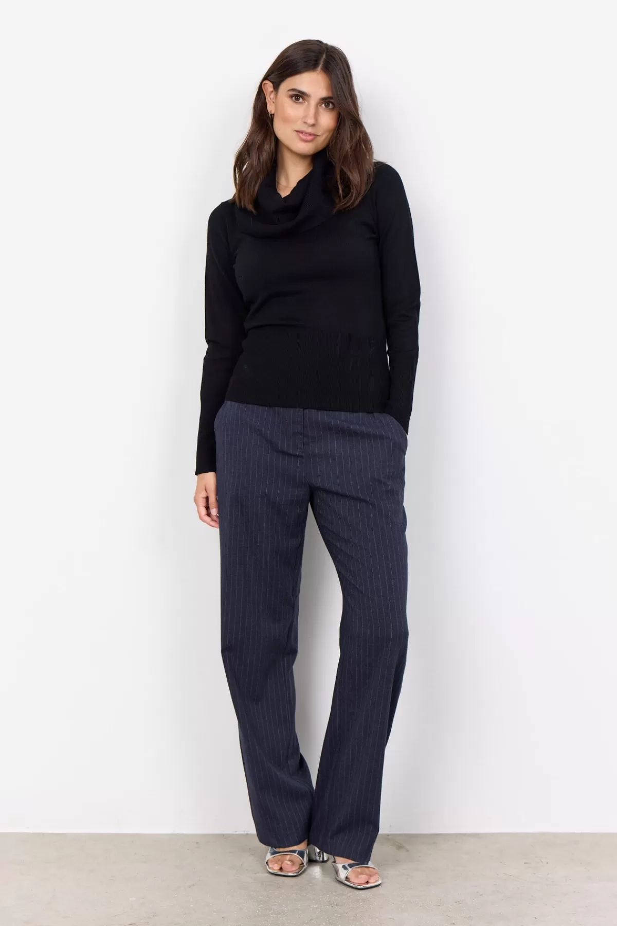 Soyaconcept Knitwear-SC-DOLLIE 305 Pullover Black