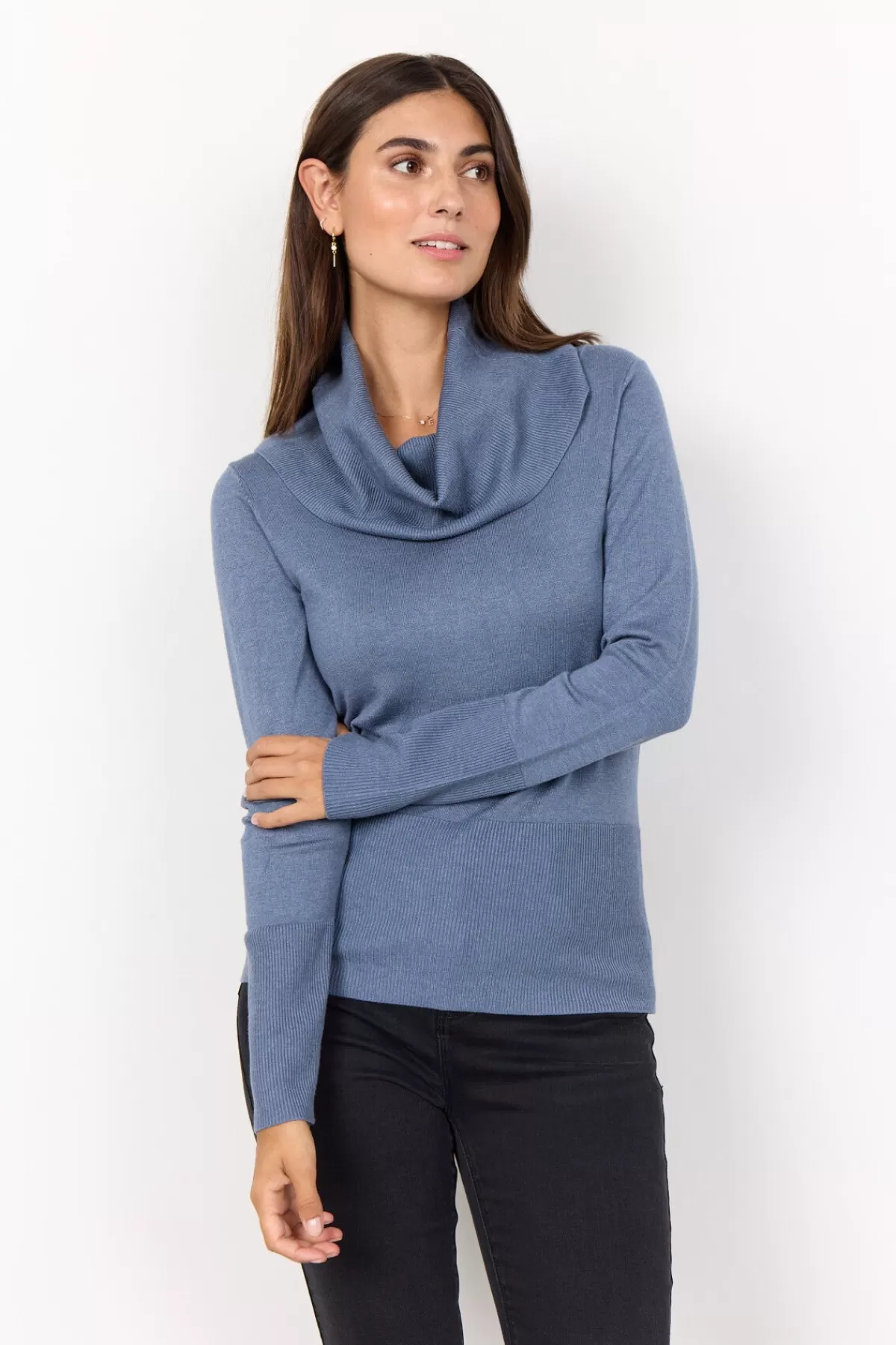 Soyaconcept Knitwear-SC-DOLLIE 305 Pullover Blue