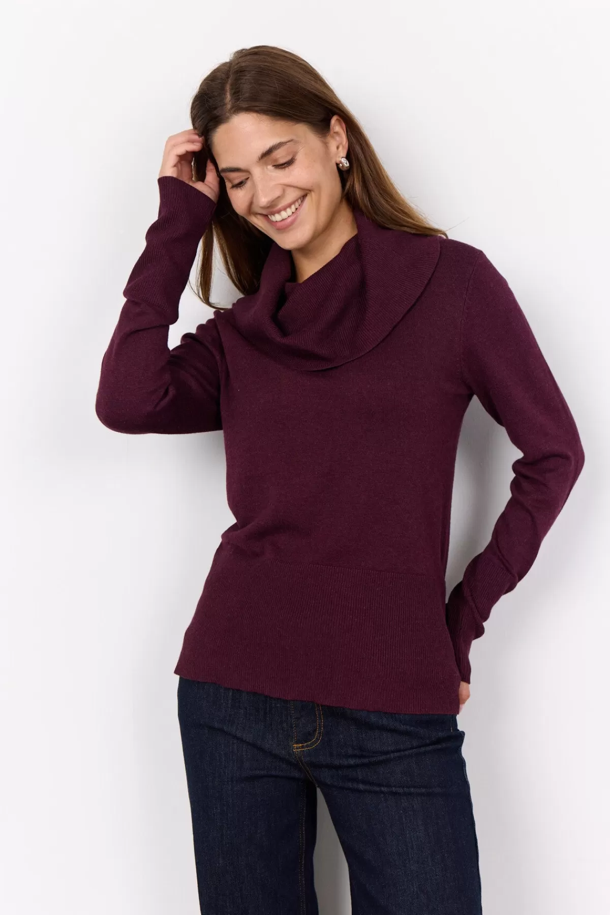 Soyaconcept Knitwear-SC-DOLLIE 305 Pullover Bordeaux